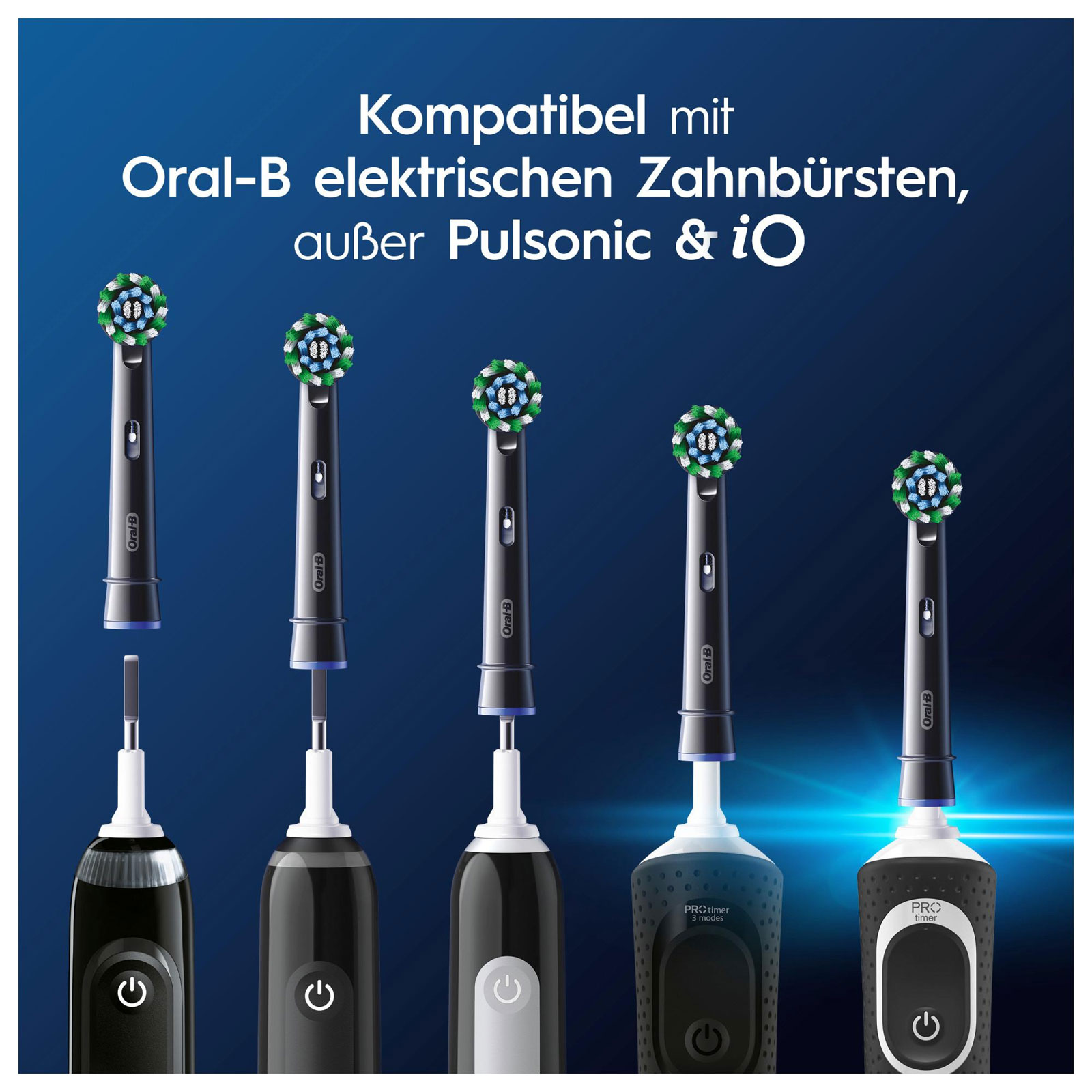 Oral-B Pro CrossAction Aufsteckbürsten, 4+1 Gratis