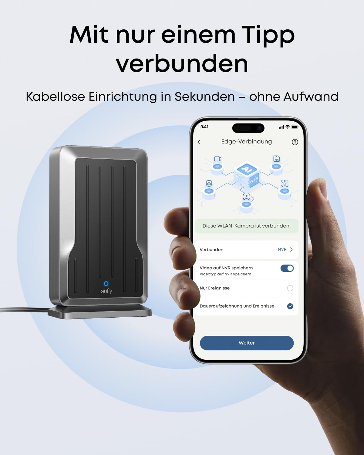 eufy WLAN‑Modul (T8709) – Dual‑Band Adapter für NVR‑PoE‑Security Systeme