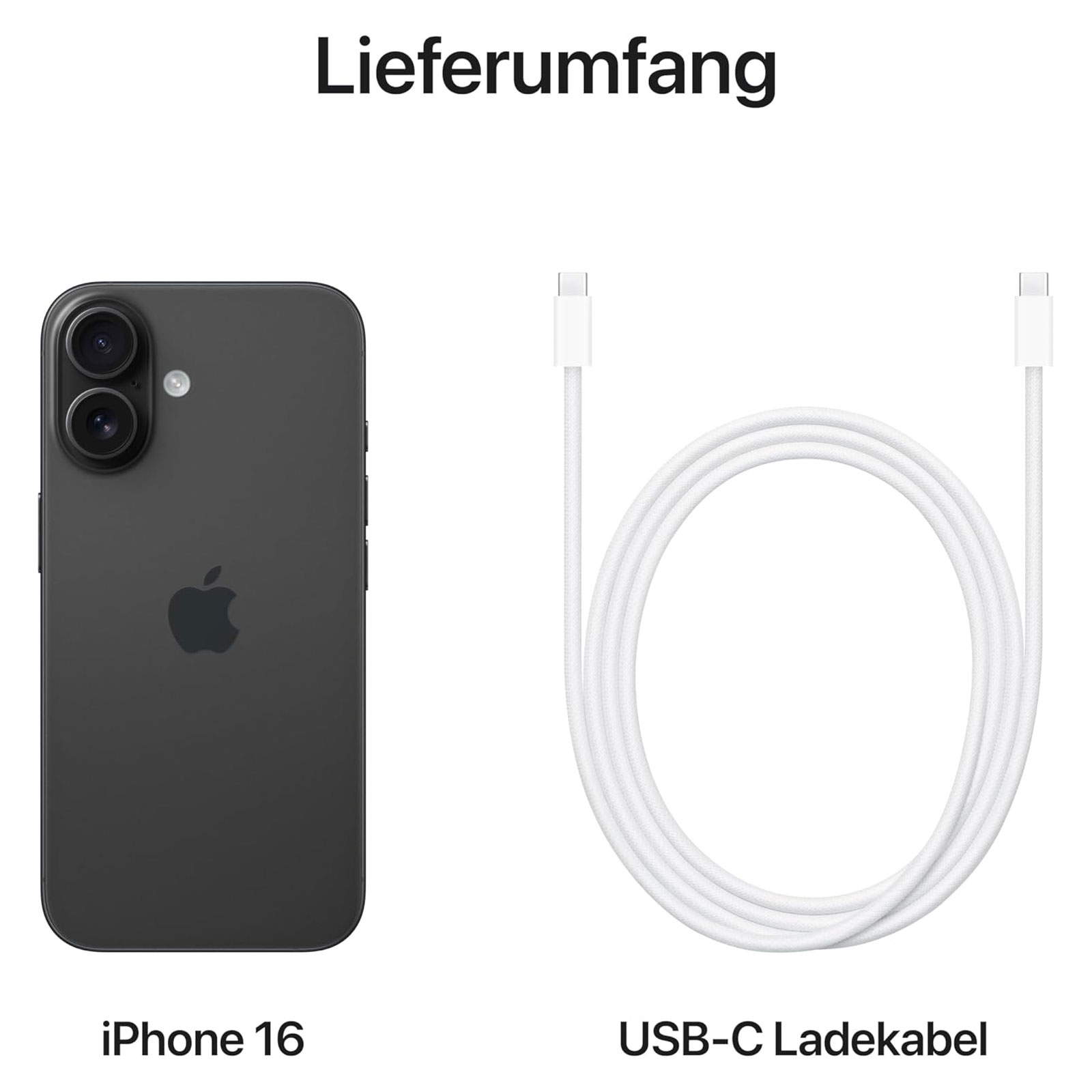 Apple iPhone 16 256GB Schwarz