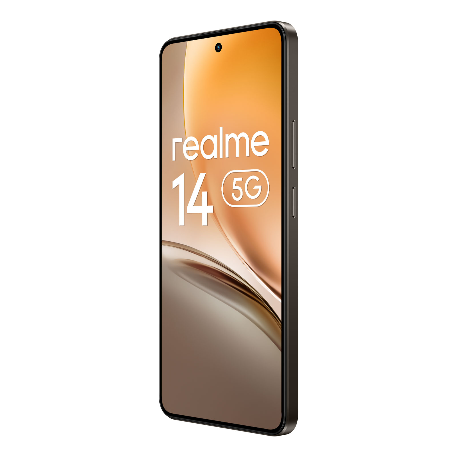 realme 14 5G, 8GB+256GB Storm Titanium Smartphone (6,67 Zoll, 50 MP, 6000-mAh, Octa-Core, Fingerabdrucksensor, braun)