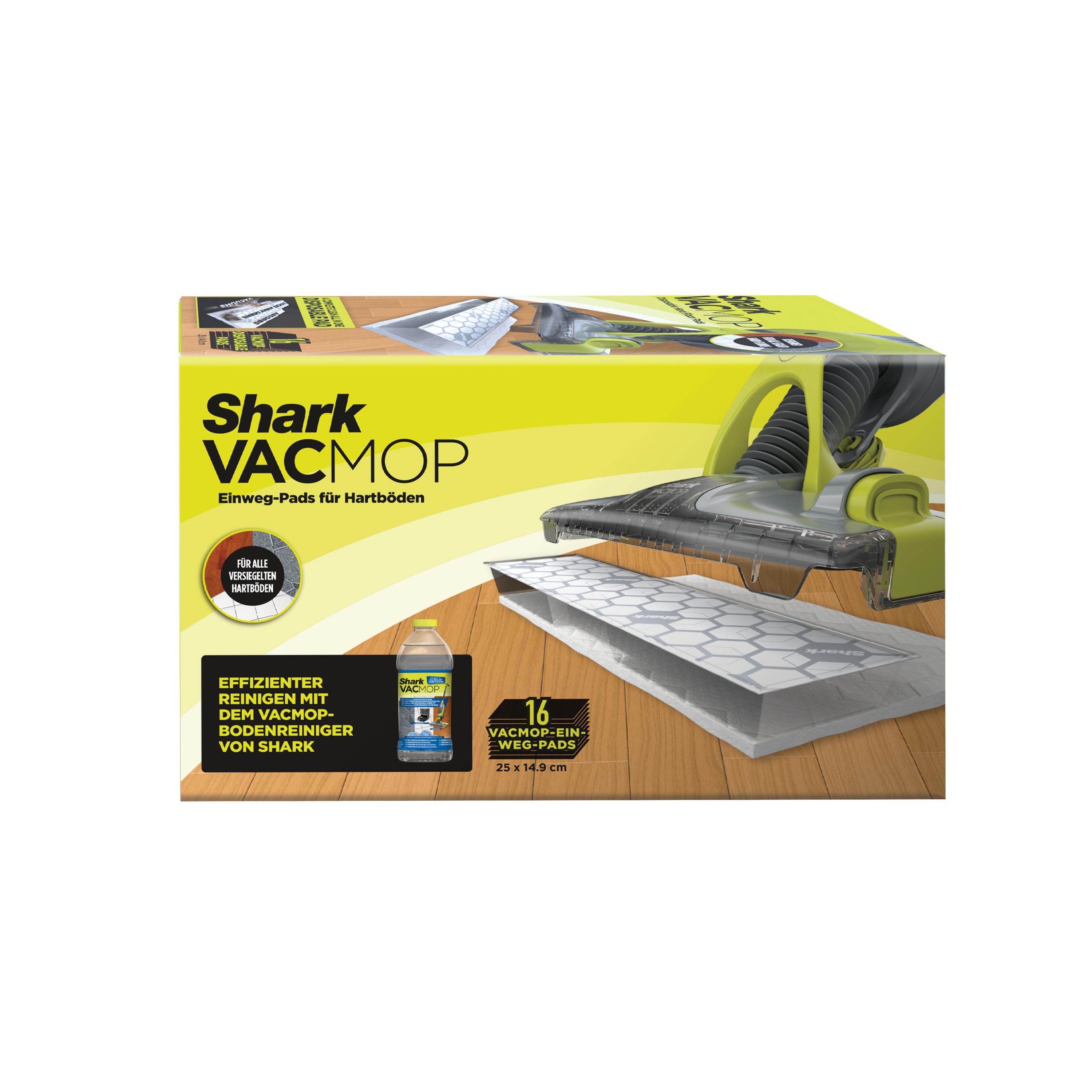 Shark 1832HK200EU Einweg-Pads (für Hartböden, 16 Stück)