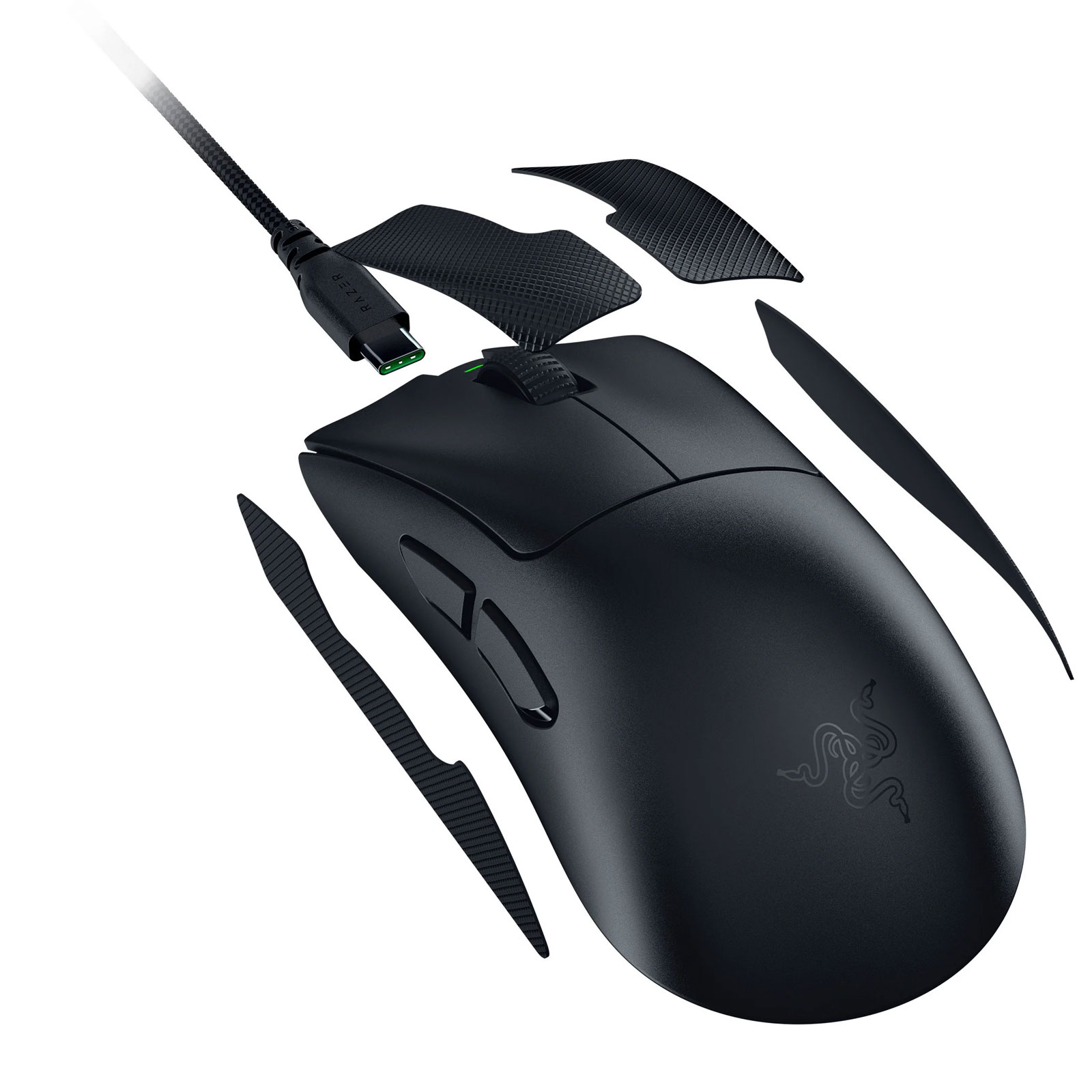RAZER DeathAdder V4 Pro, Schwarz Gaming-Maus