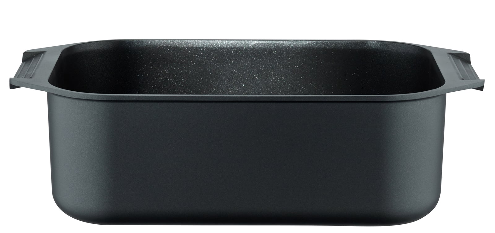 ELO Alugussbräter Karree 46 x 26 cm mit Grilldeckel ELODur Select schwarz matt