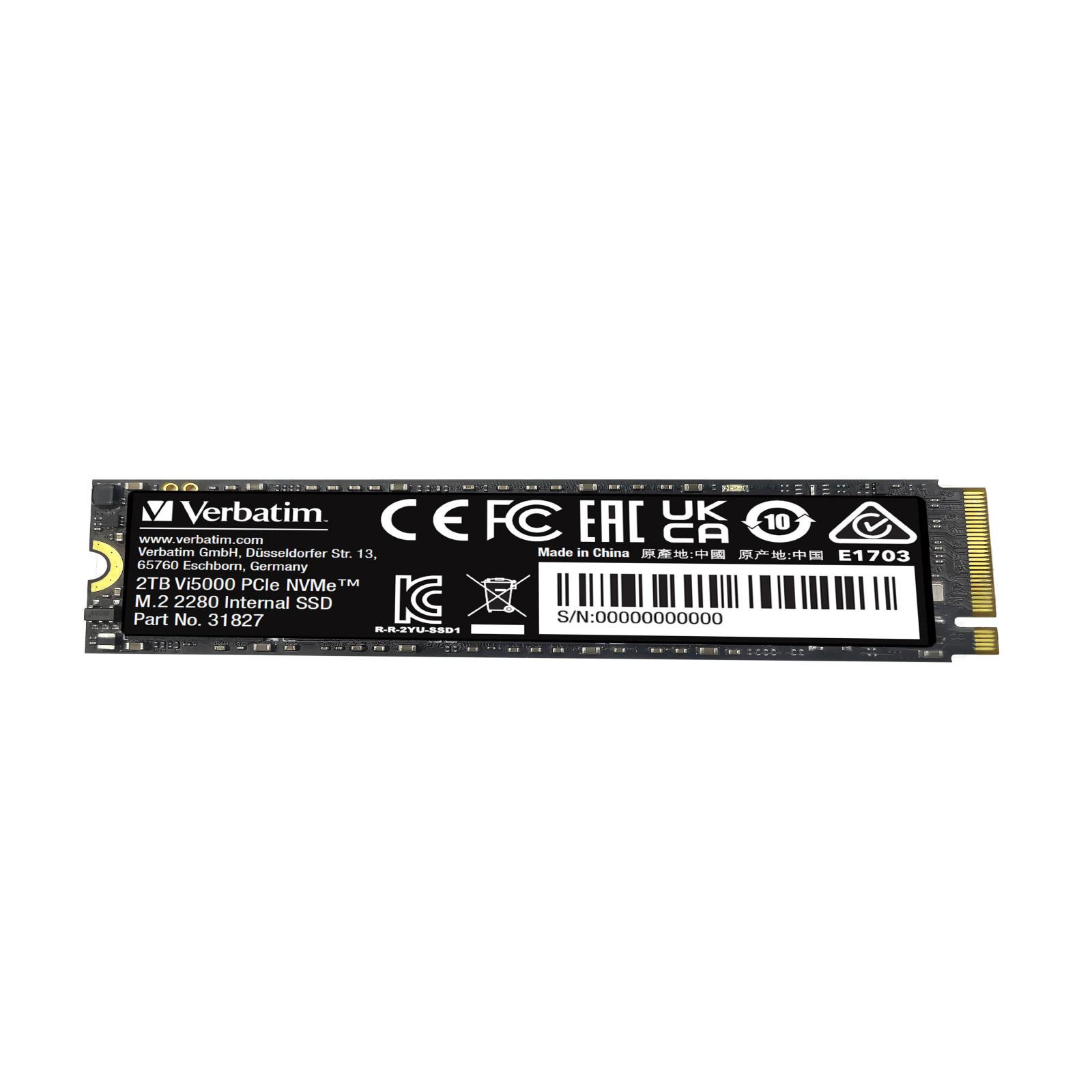 Vi5000 PCIe NVMe M.2 SSD 2TB