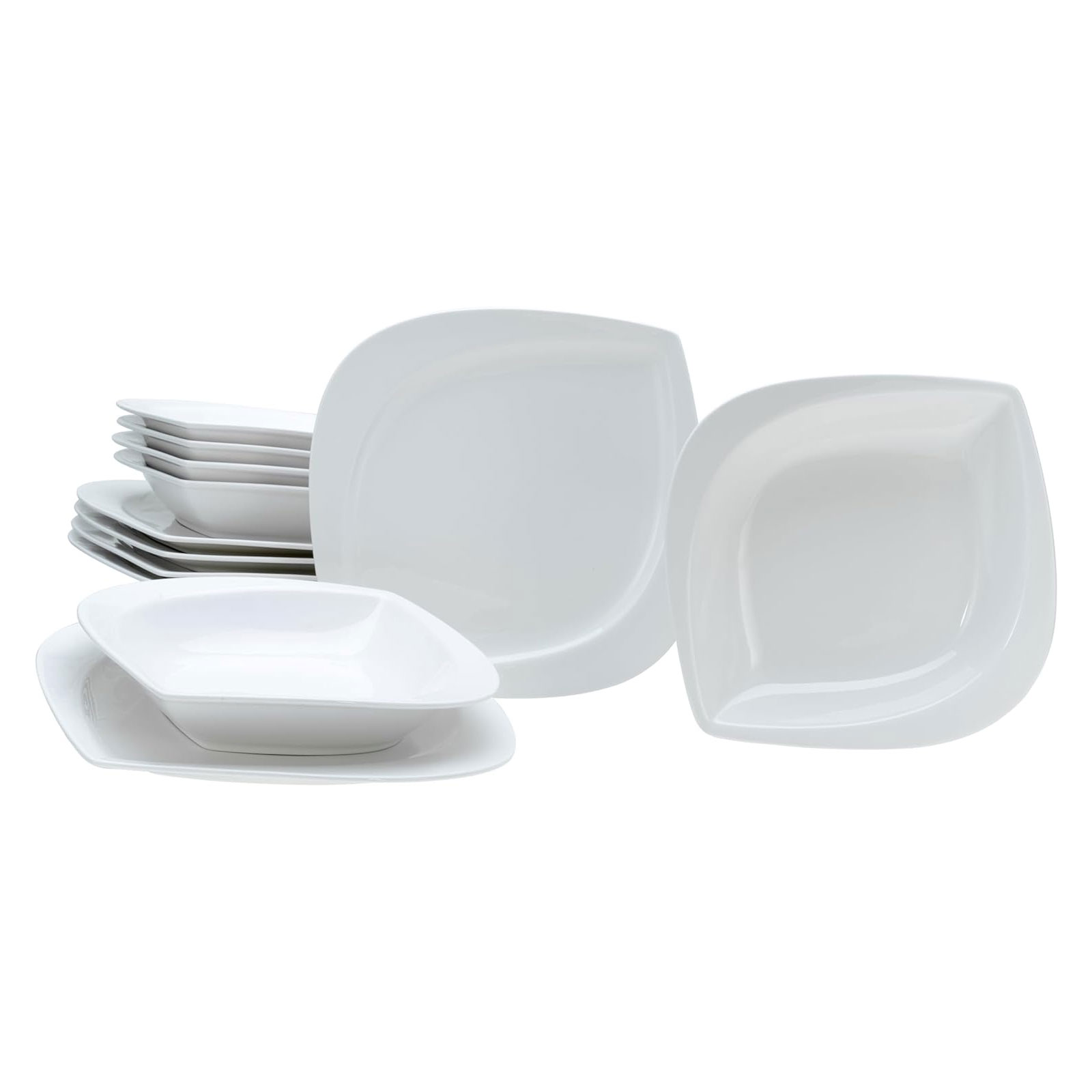 CreaTable, 18531, Serie Melbourne, Geschirrset, Tafelservice 12 teilig