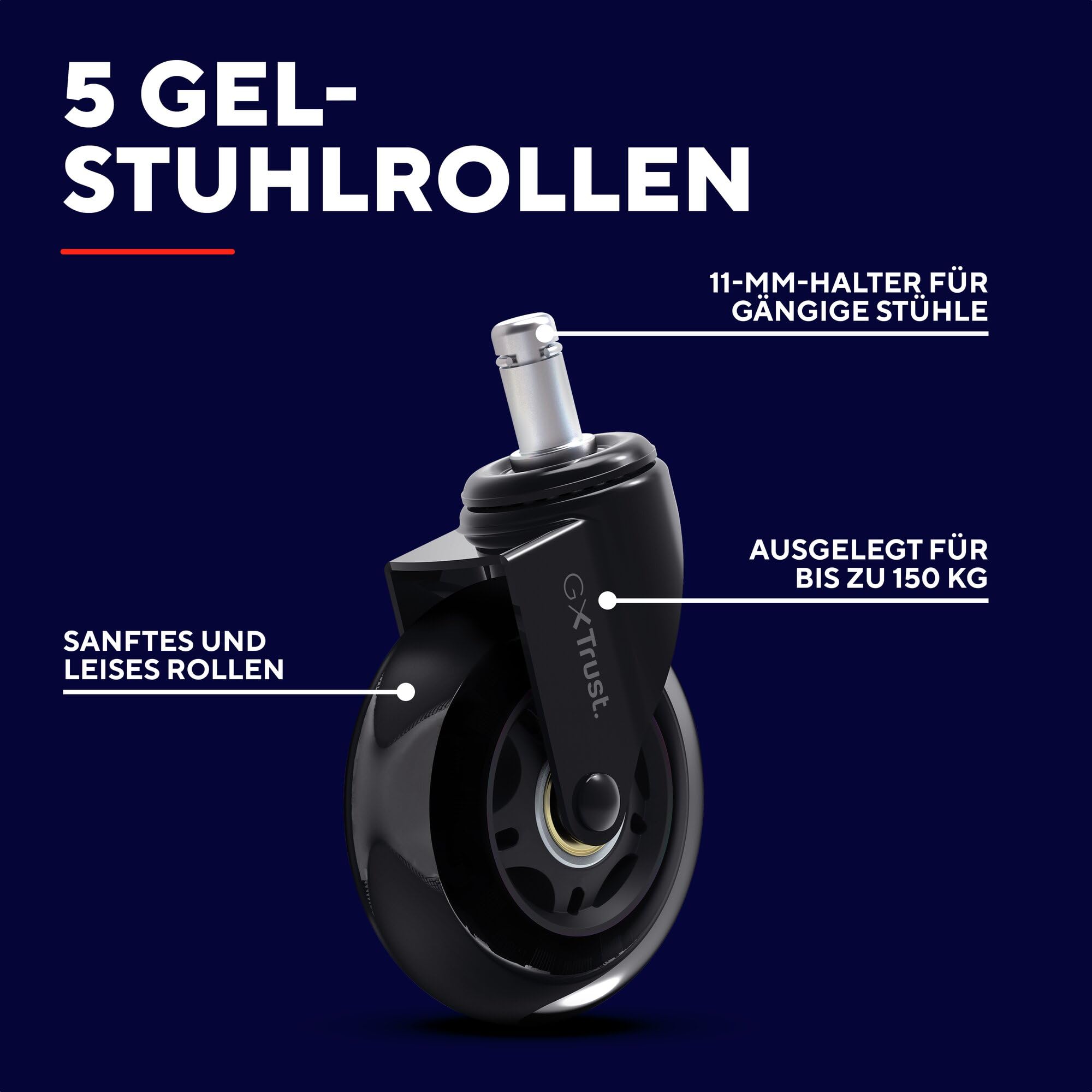 GXTrust Gel Rollen für Gaming-Stuhl
