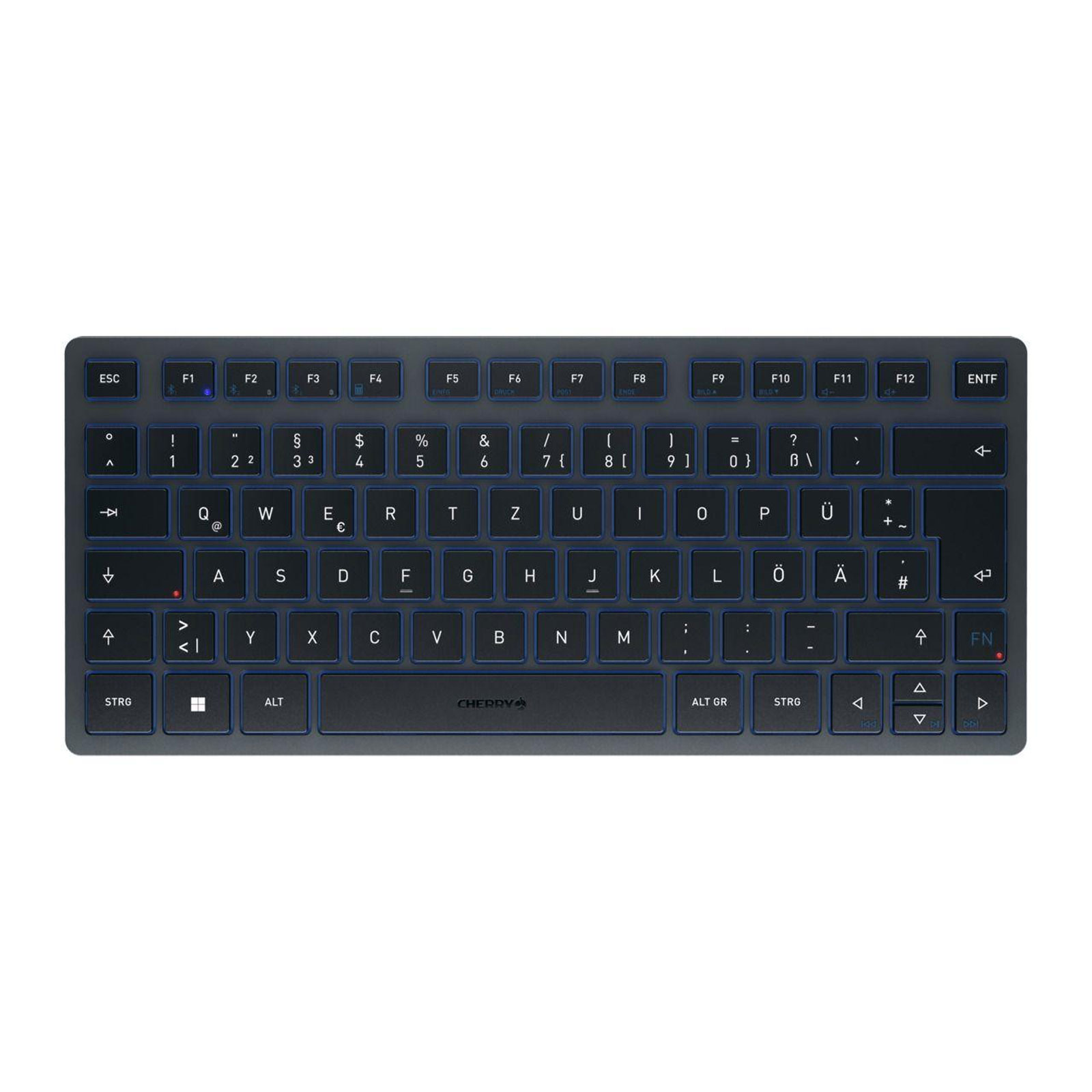 CHERRY KW 7100 MINI BT Tastatur, Milk White (Bluetooth, DE-Layout, SX-Schalter)