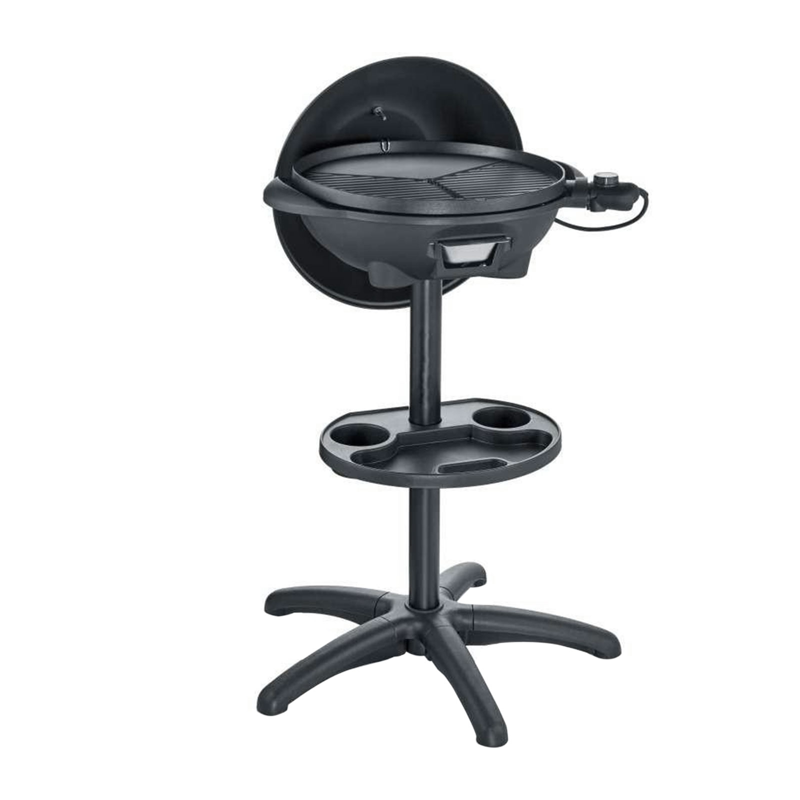 Severin PG 8541 Barbecue-Elektrogrill mit Haube matt-schwarz