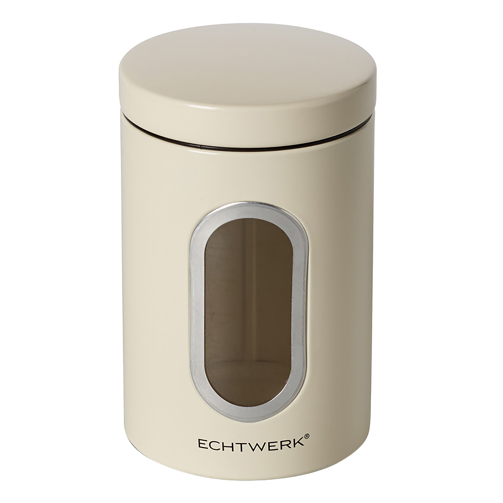 Echtwerk Vorratsdose 3er Set - Metalldose mit luftdichtem Deckel und großem Sichtfenster