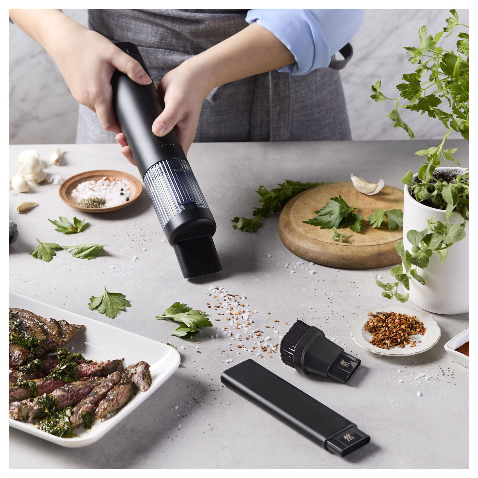 ZWILLING 1029707 XTEND Akku-Handstaubsauger ohne Stiel