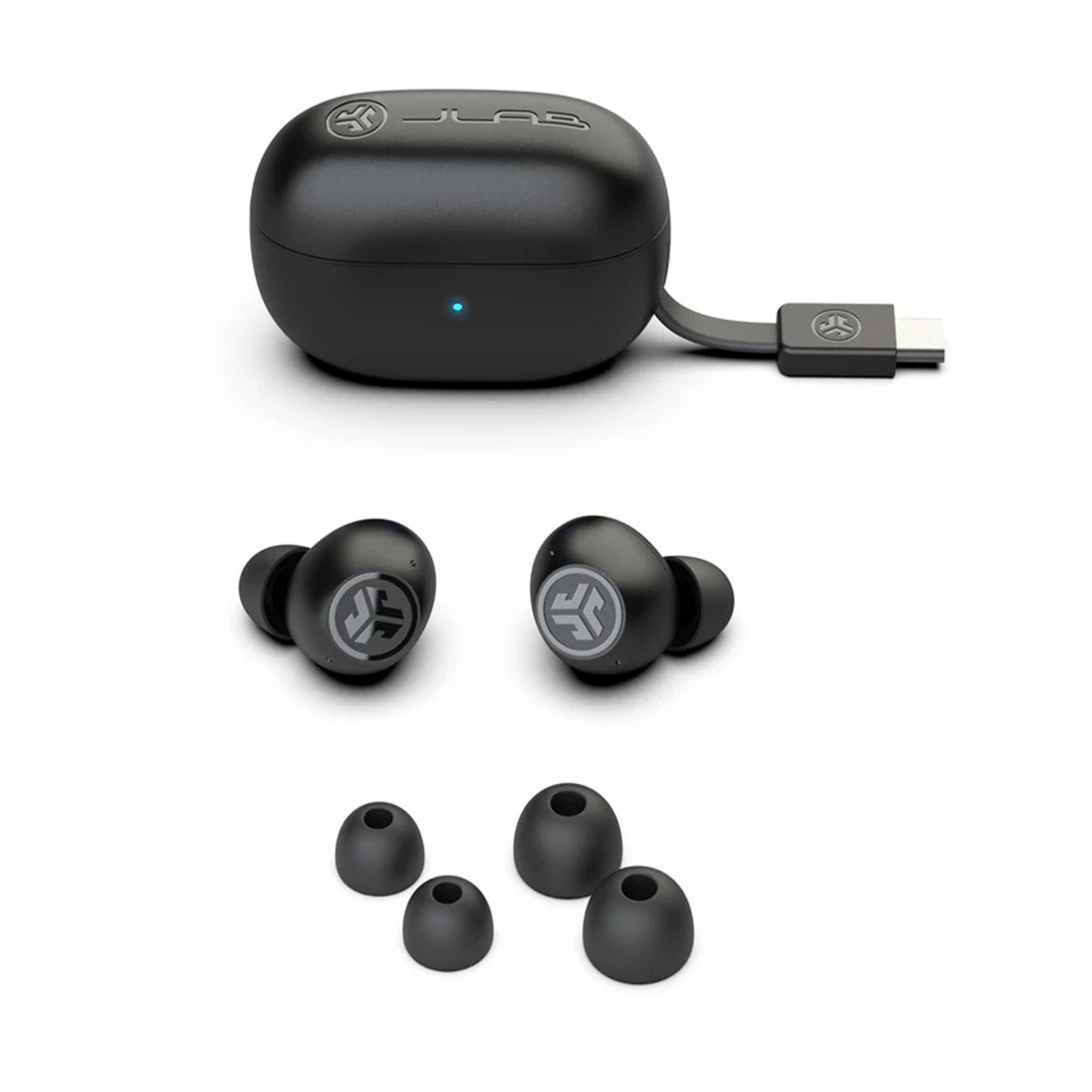 JLab Go Pop ANC TWS Earbuds- Black