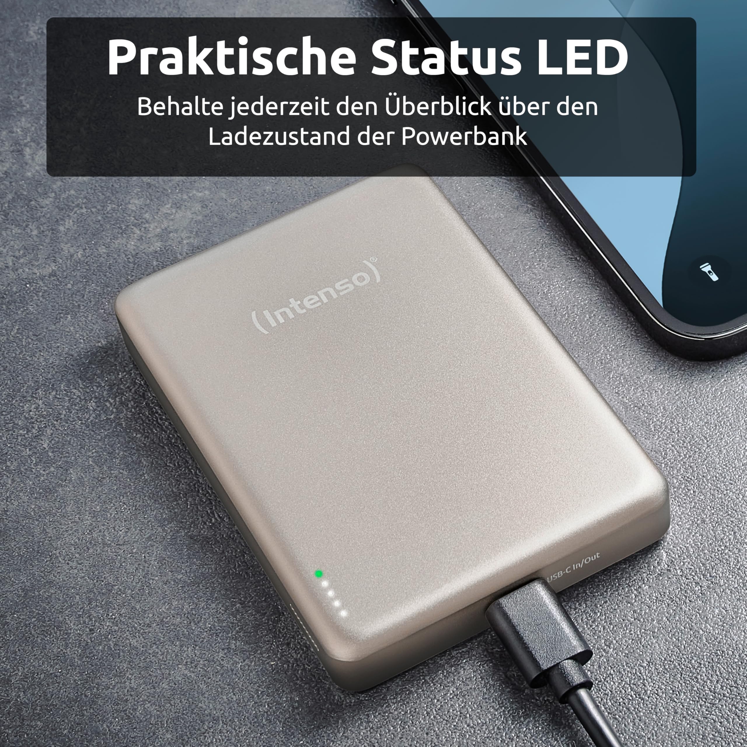 Intenso MW10000 Magnetische Powerbank 10000 mAh – MagSafe kompatibel