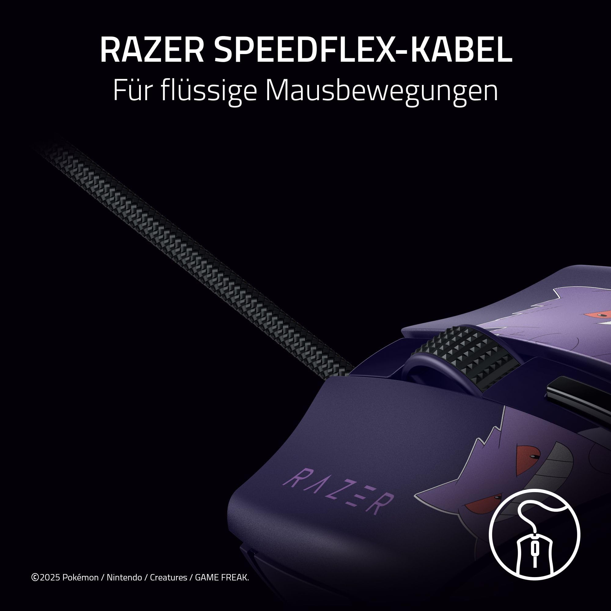 Razer Cobra Gengar Edition - Leichte kabelgebundene Gaming-Maus