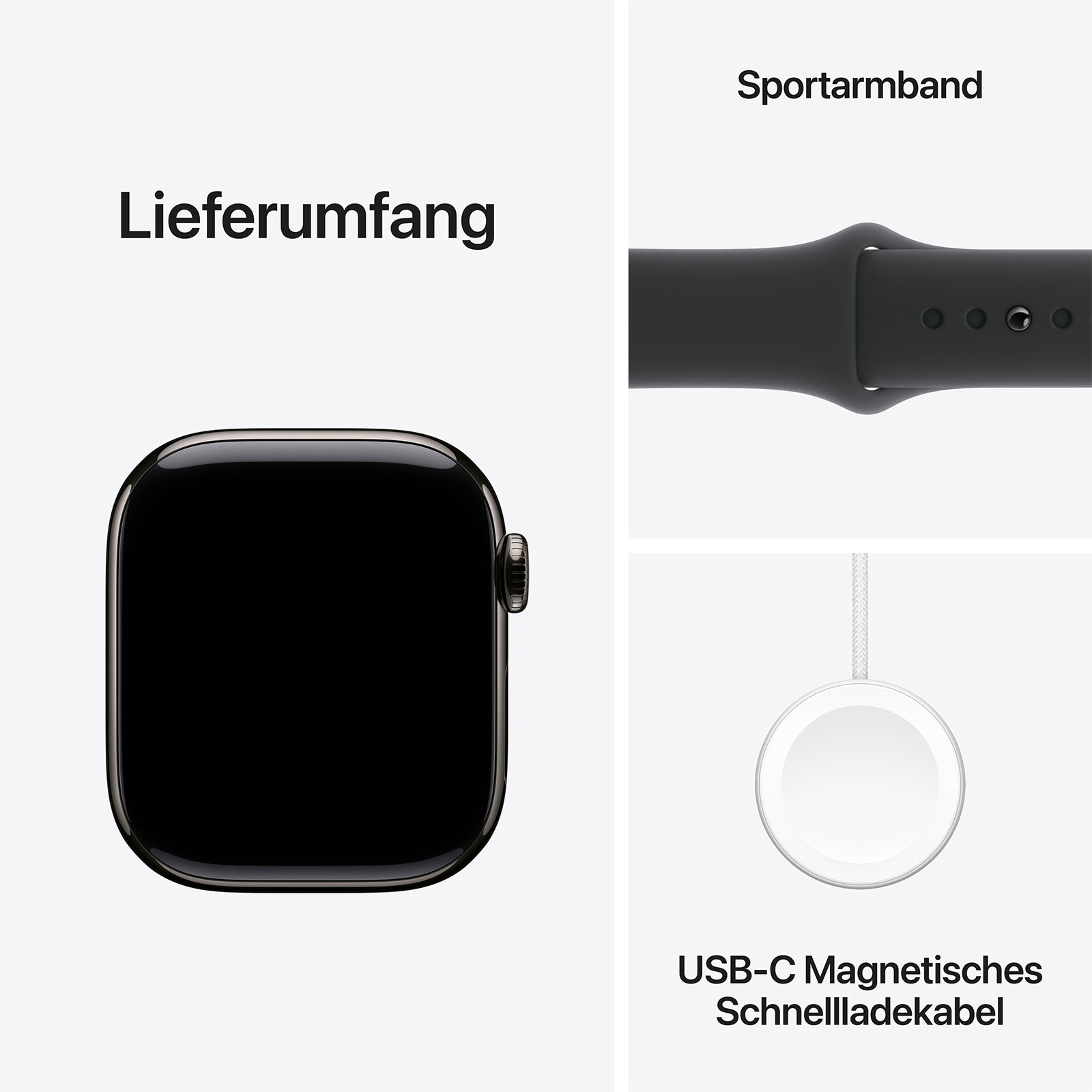 Apple Watch Series 10 GPS + Cellular, 46 mm, Sportarmband - S/M