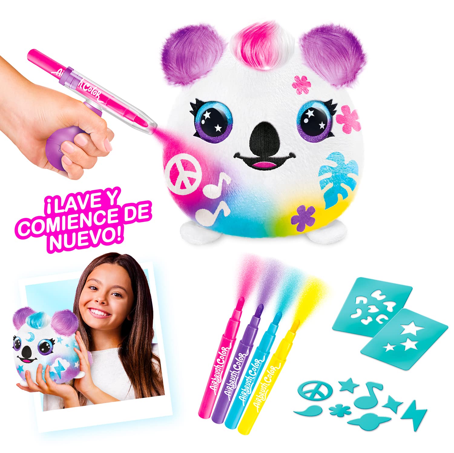 Canal Toys Airbrush Plush Surprise – Squishy-Plüsch Bemalen mit Airbrush
