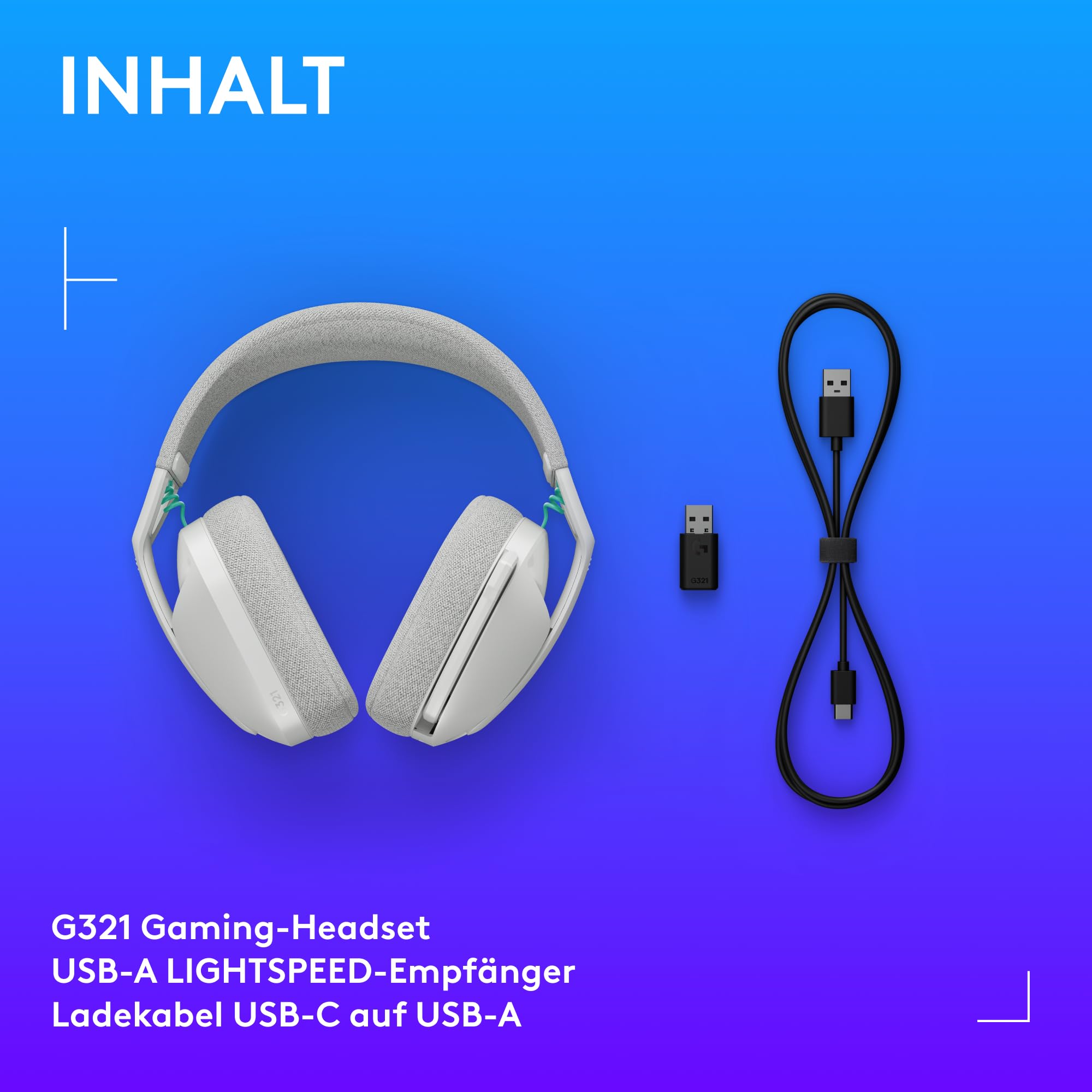 Logitech G321 Lightspeed kabelloses Gaming-Headset Bluetooth