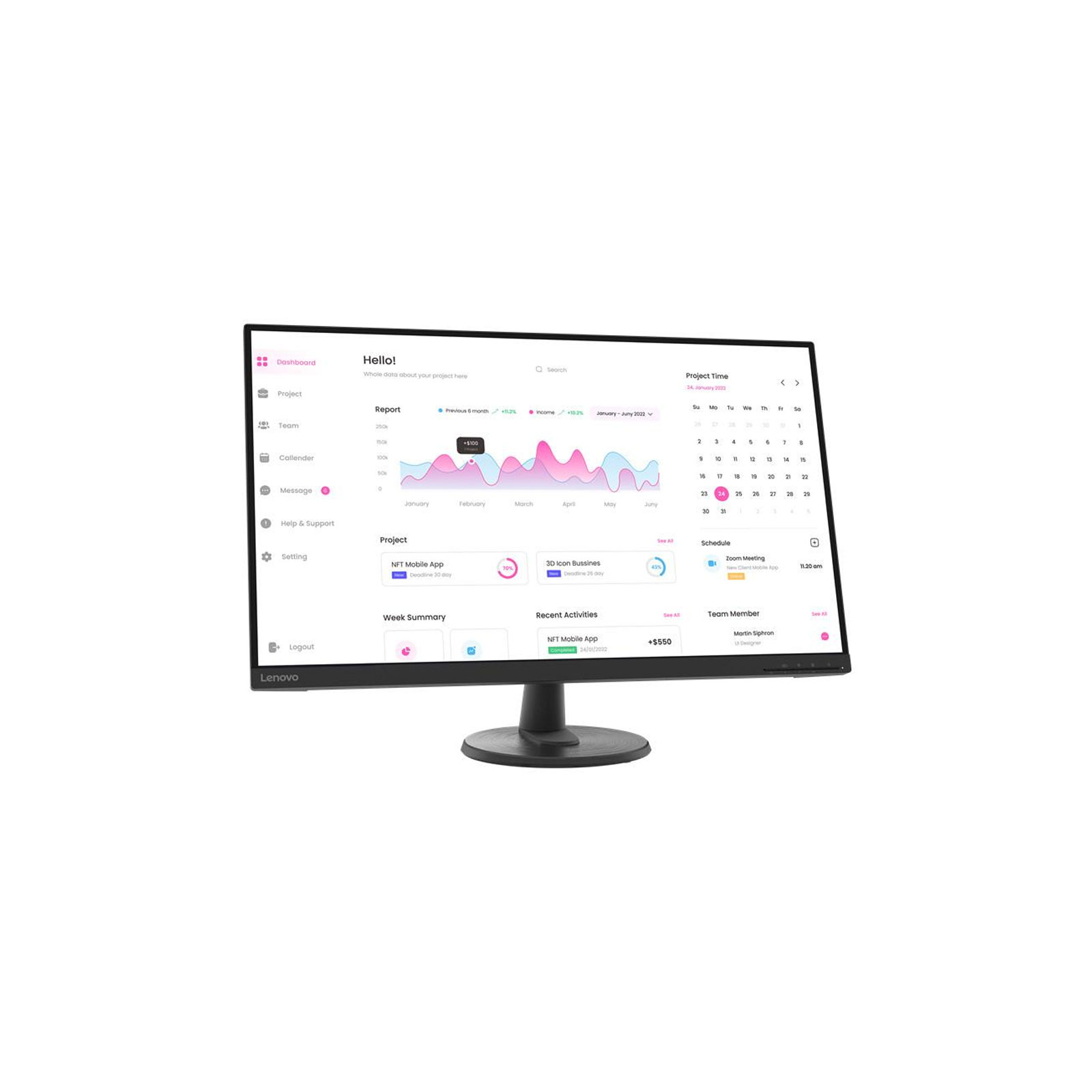 Lenovo D32-40 Monitor