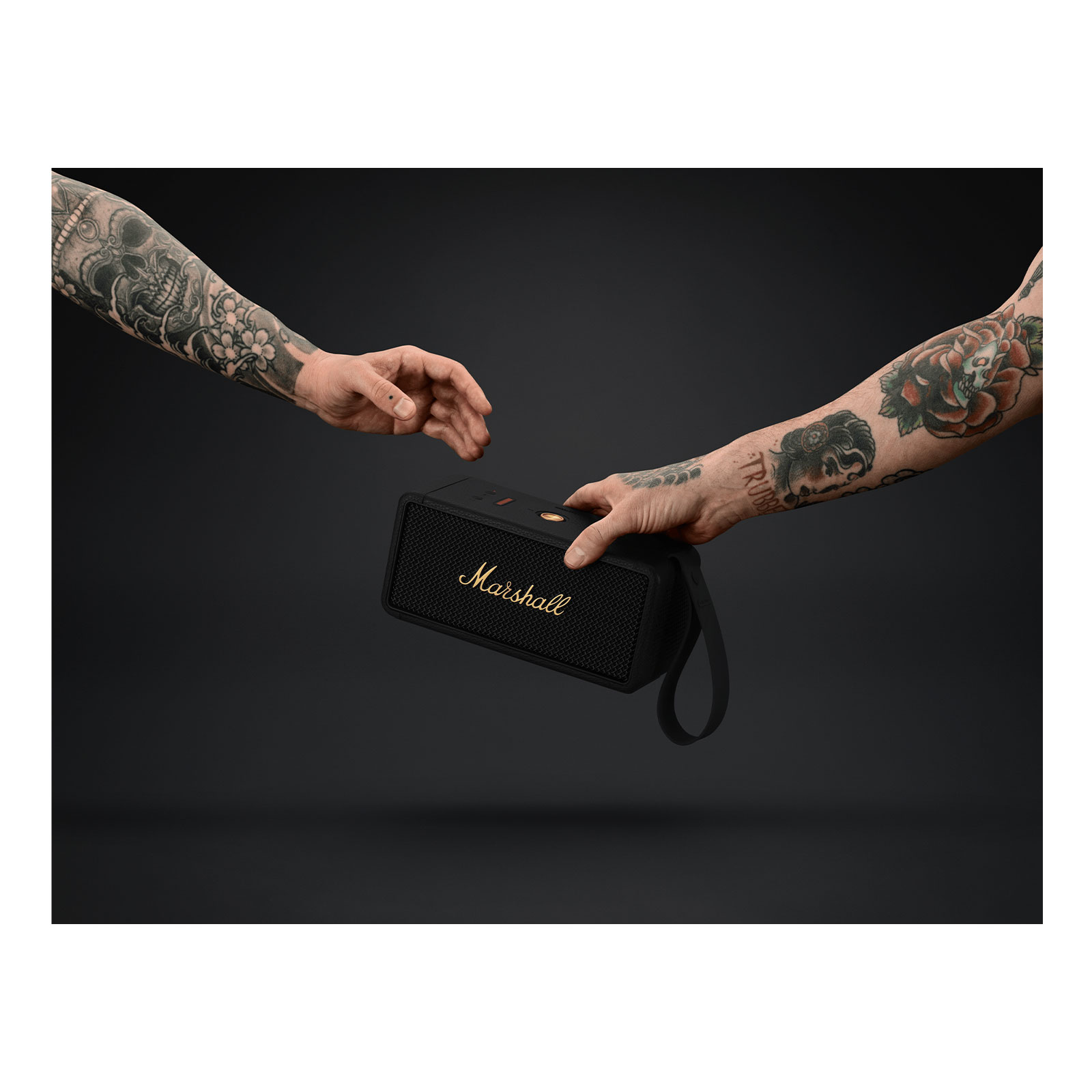 Marshall Bluetooth-Lautsprecher Middleton Black & Brass
