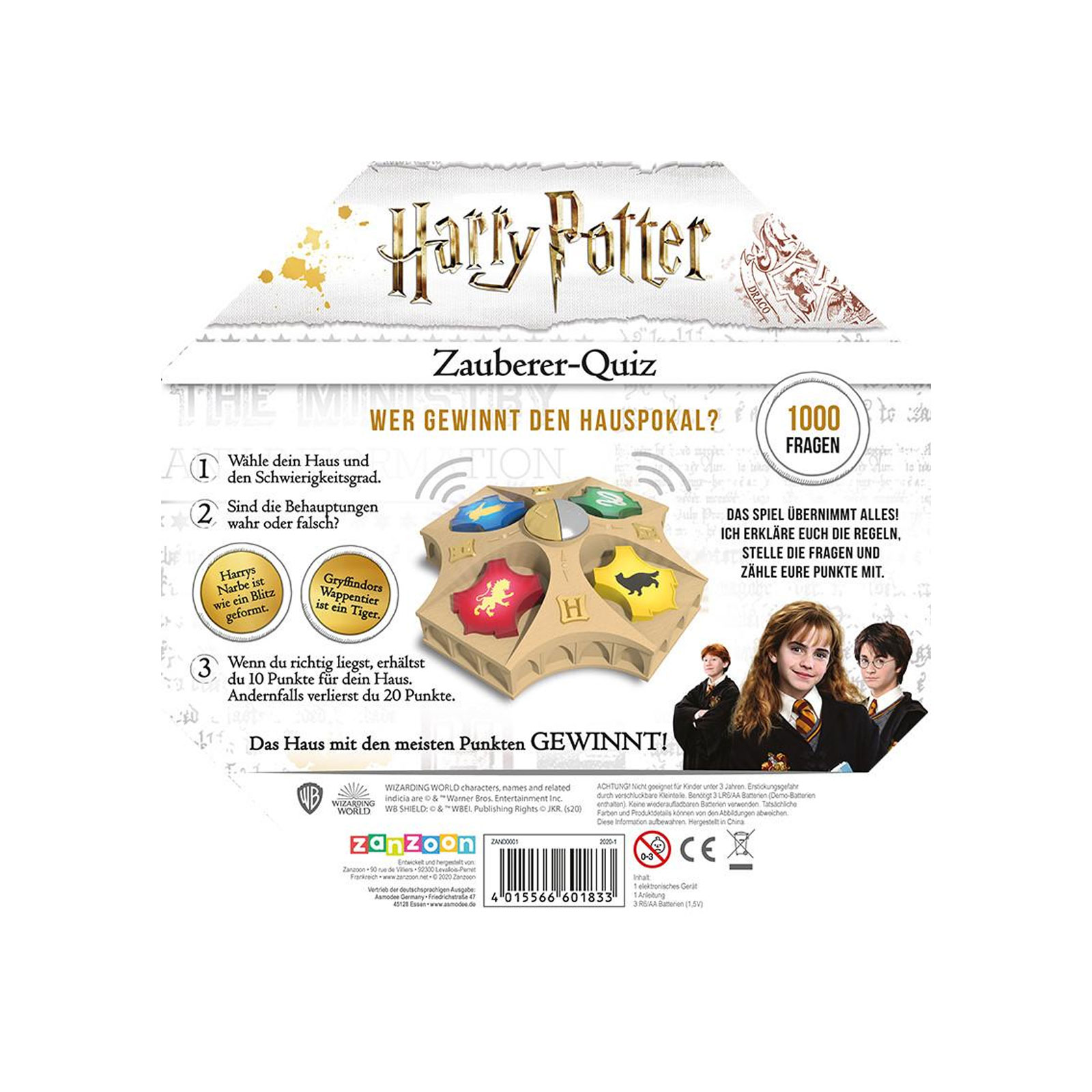 Asmodee Harry Potter Zauberer-Quiz Brettspiel