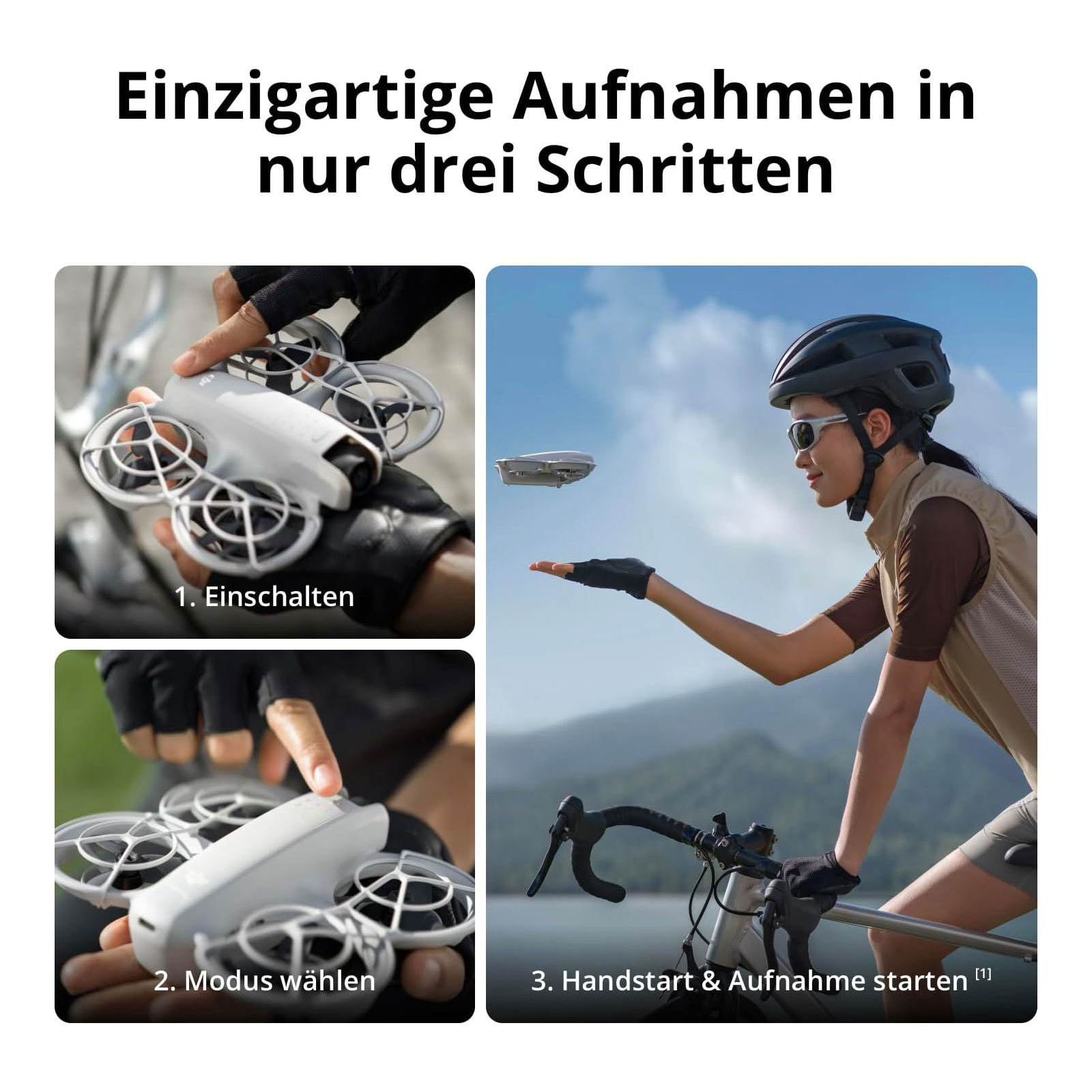DJI Neo Motion Fly More Combo, Mini drohne mit 4K UHD-Kamera für Erwachsene