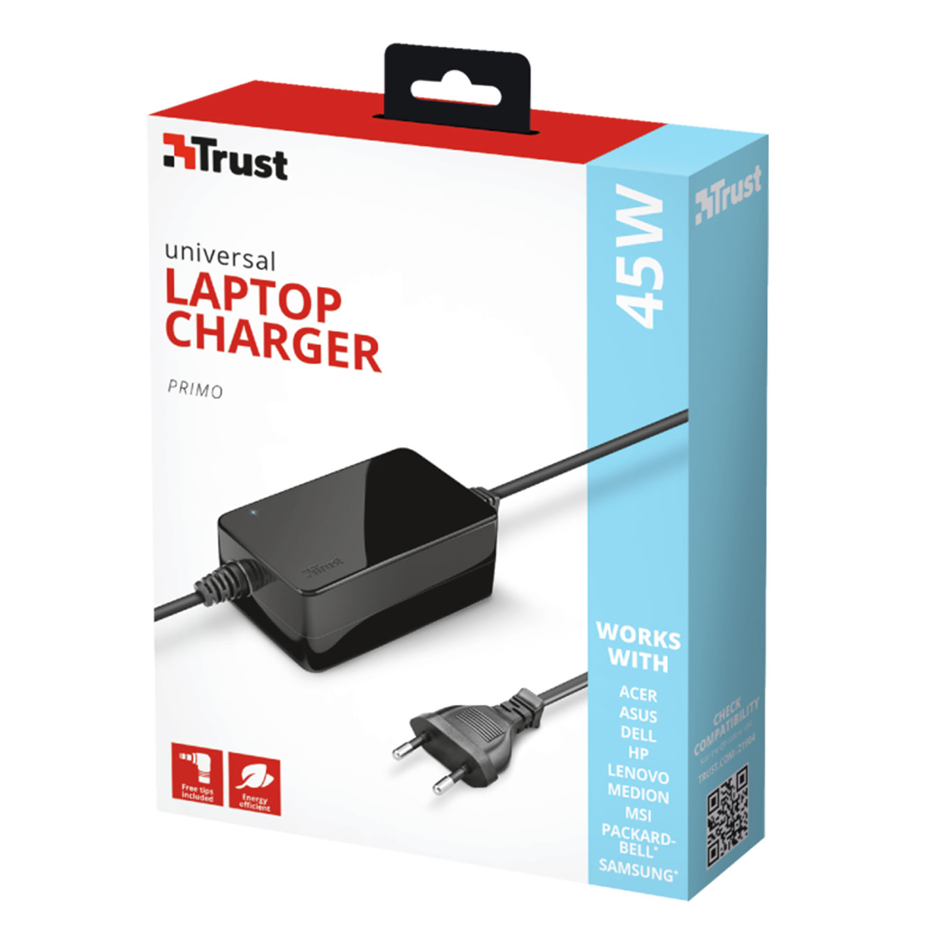 Trust 45W Primo Laptop Charger