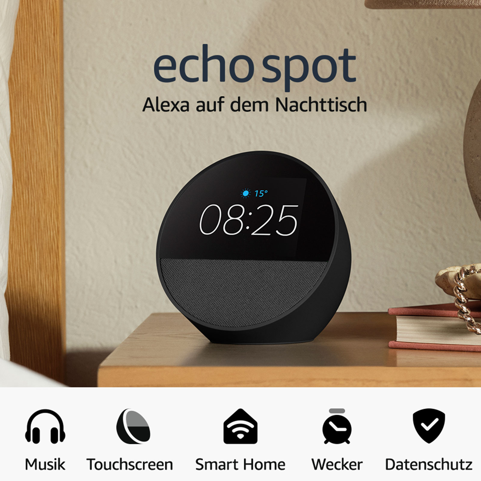 Amazon Echo Spot (2024) Smart Clock Amazon Echo Spot (2024) Smart Clock