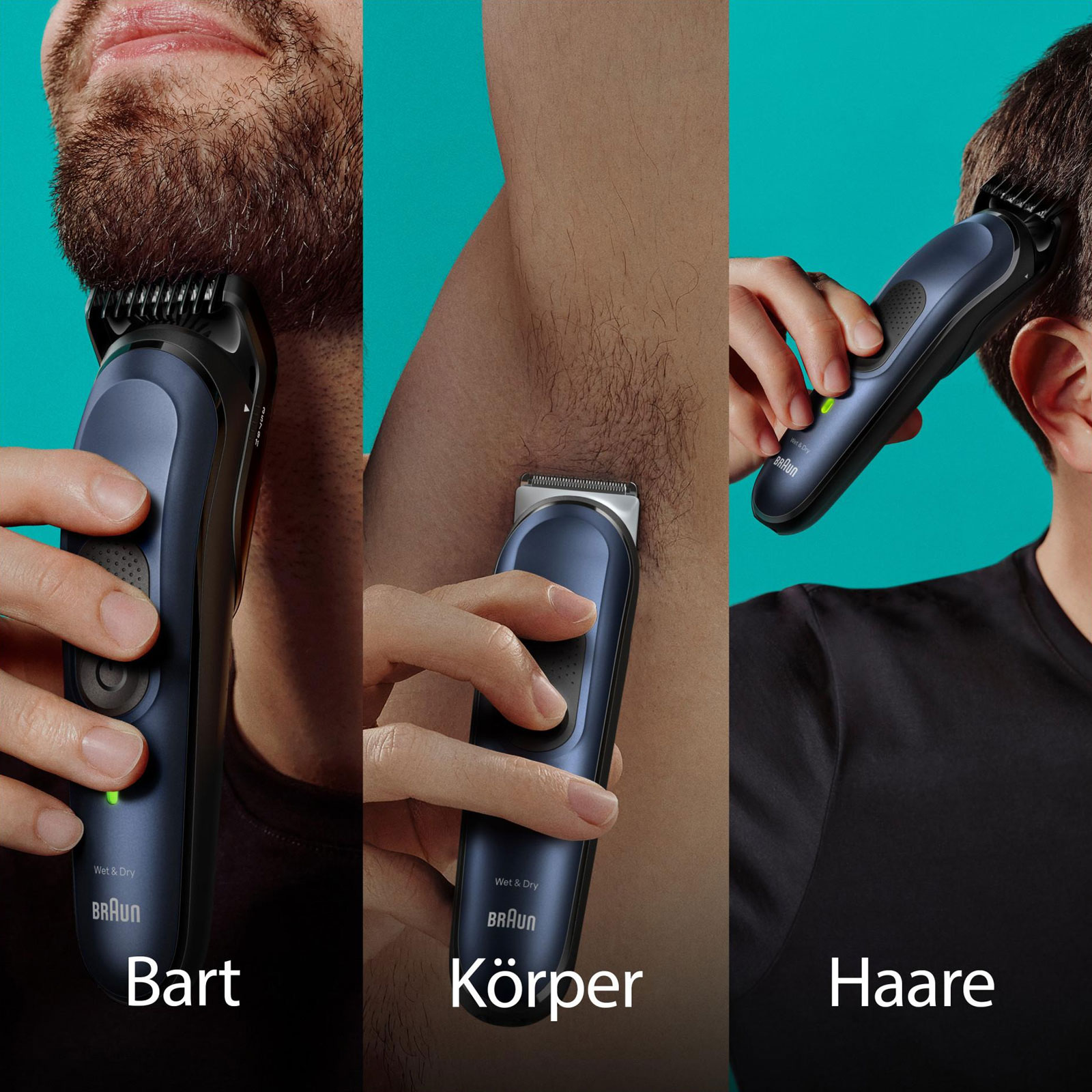 Braun Series 7 All-In-One Bartpflege Bodygroomer Set, 10-in-1 Barttrimmer, Trimmer/Haarschneider Herren