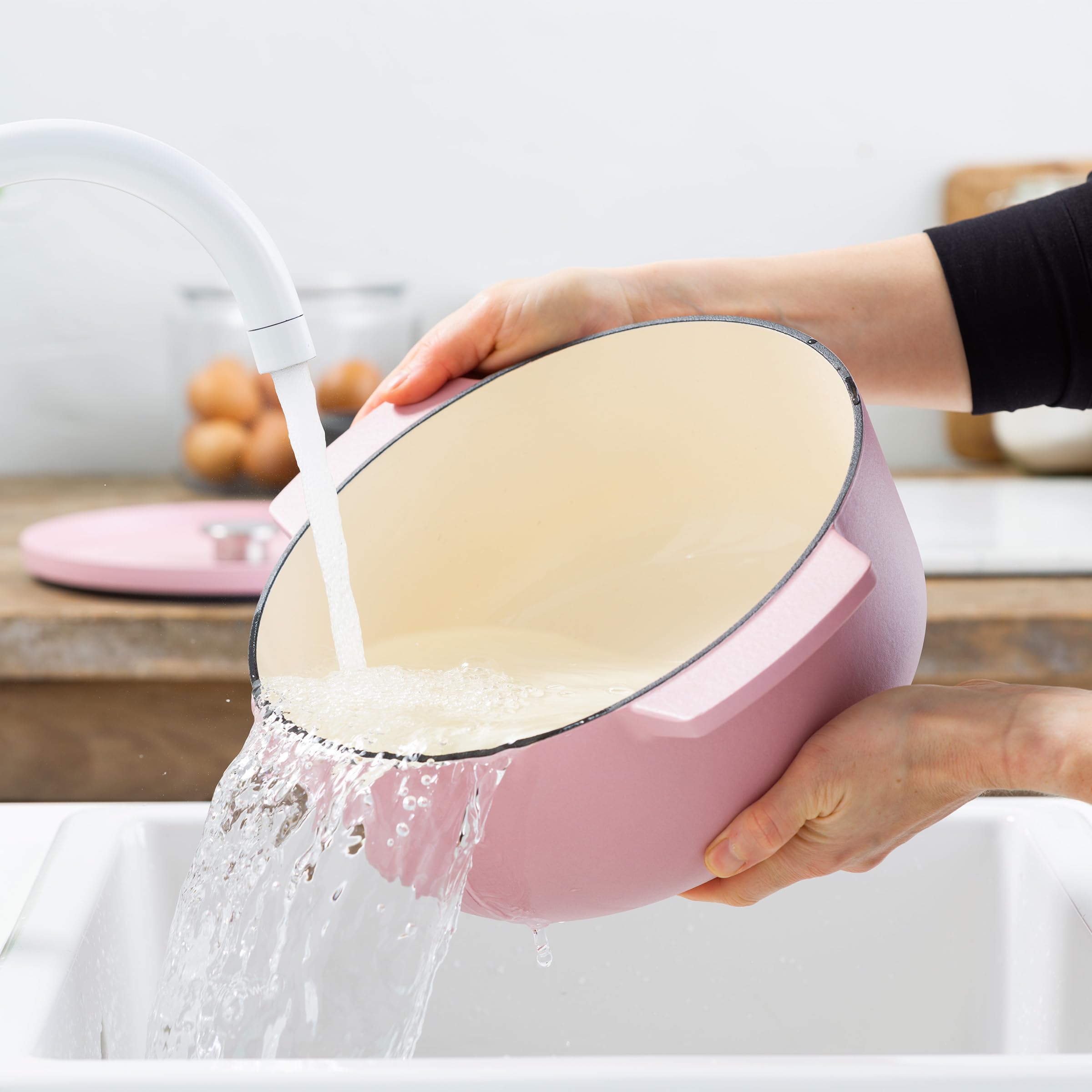 KitchenAid CC007431-001 Bräter mit Deckel - Rund - 5.2L 26cm Rosa