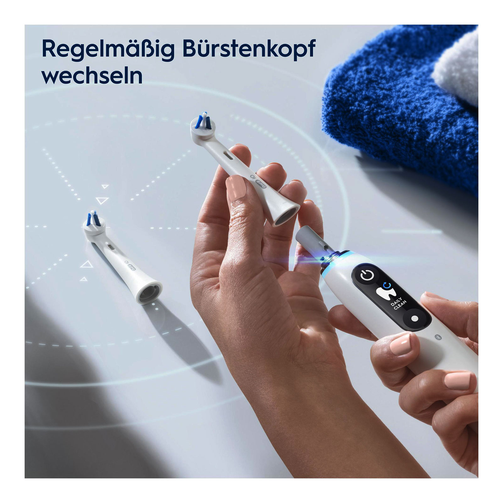 Oral-B Aufsteckbürsten iO Spezialisierte Reinigung, 2 Stück