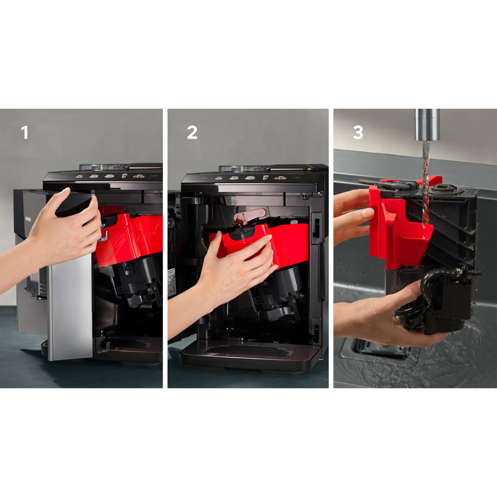Siemens TQ517D03 Kaffeevollautomat (integral) EQ.500 Edelstahl / schwarz Siemens TQ517D03 Kaffeevollautomat (integral) EQ.500 Edelstahl / schwarz