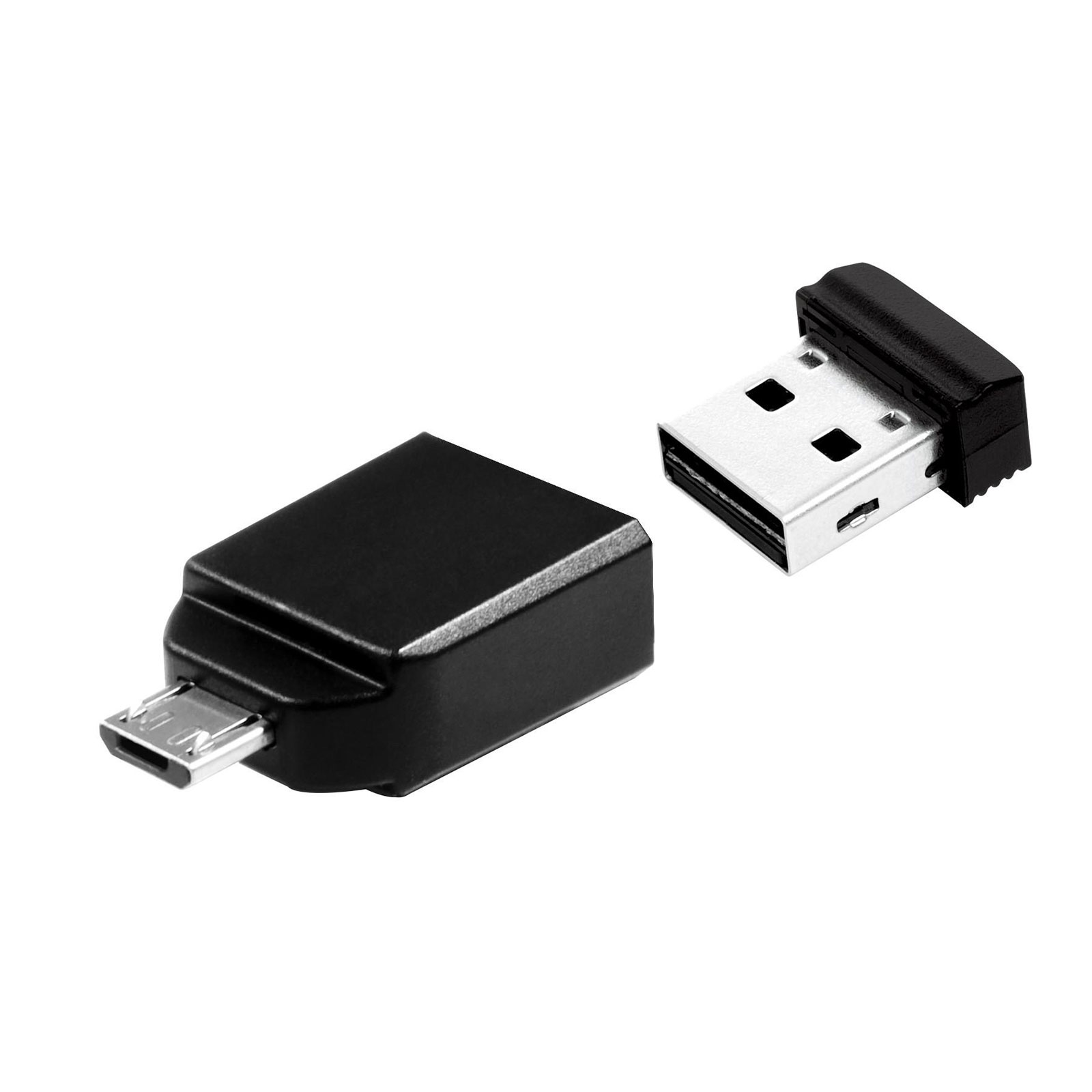 VERBATIM Store 'n' Stay Nano 32 GB mit Micro USB-Adapter schwarz USB-Stick