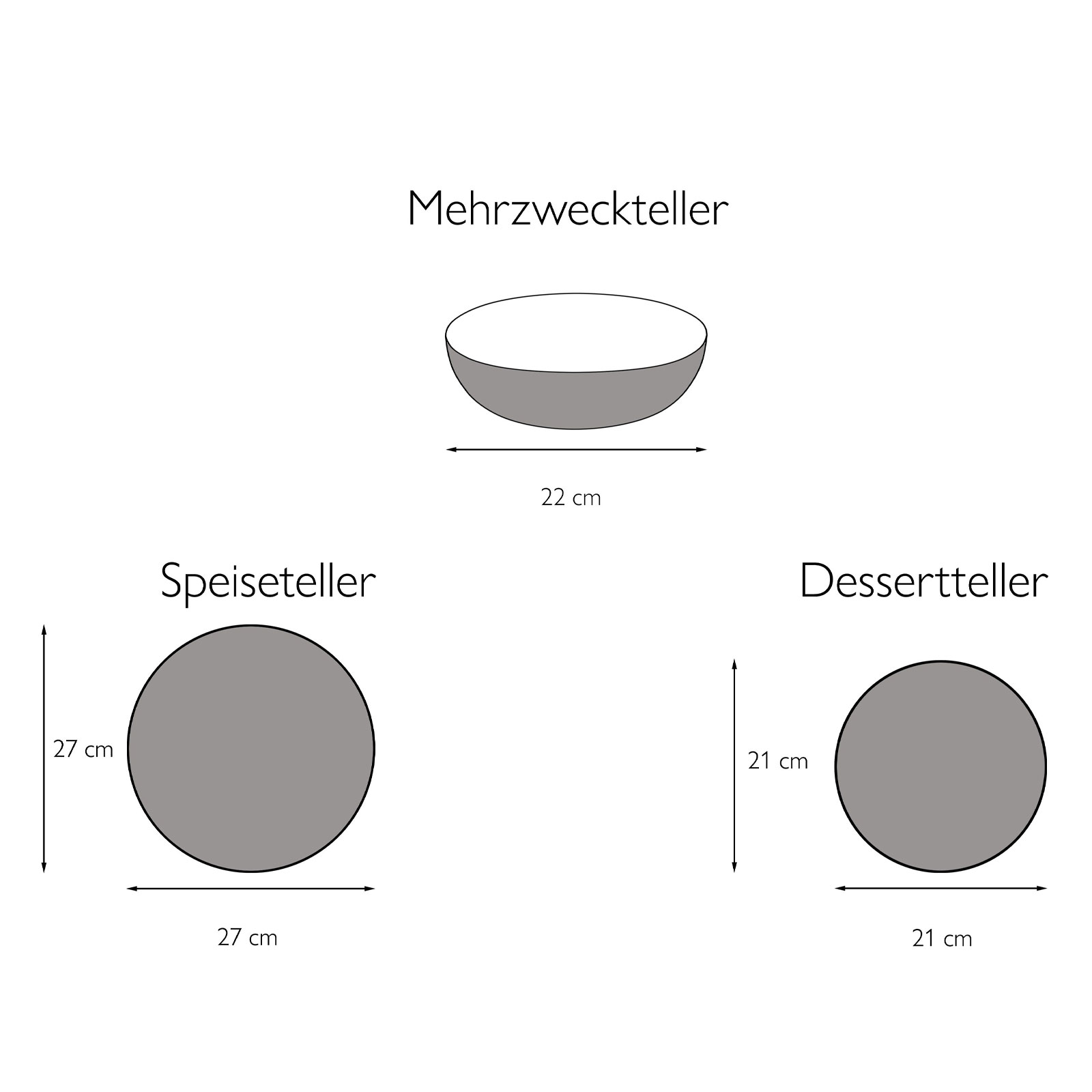 CreaTable, 23859, Serie MARRAKESCH Collection, Teller Set 12 teilig