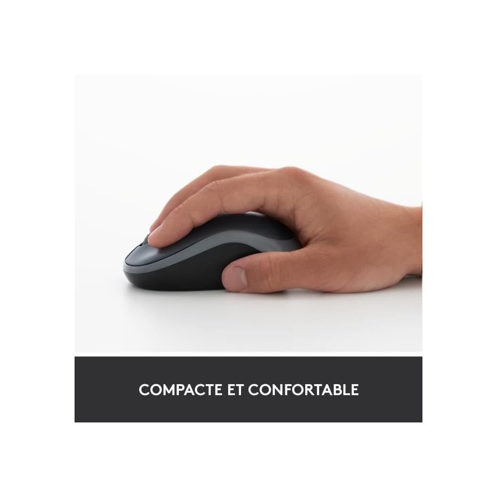 Logitech M185 Kabellose Maus 2,4 GHz PC und Mac Optical Tracking