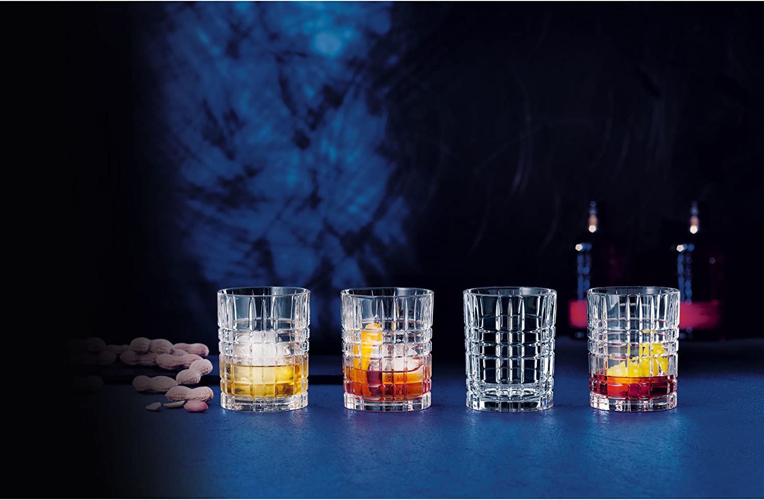 Nachtmann Square Whiskey Kristall Glas Set 4tlg