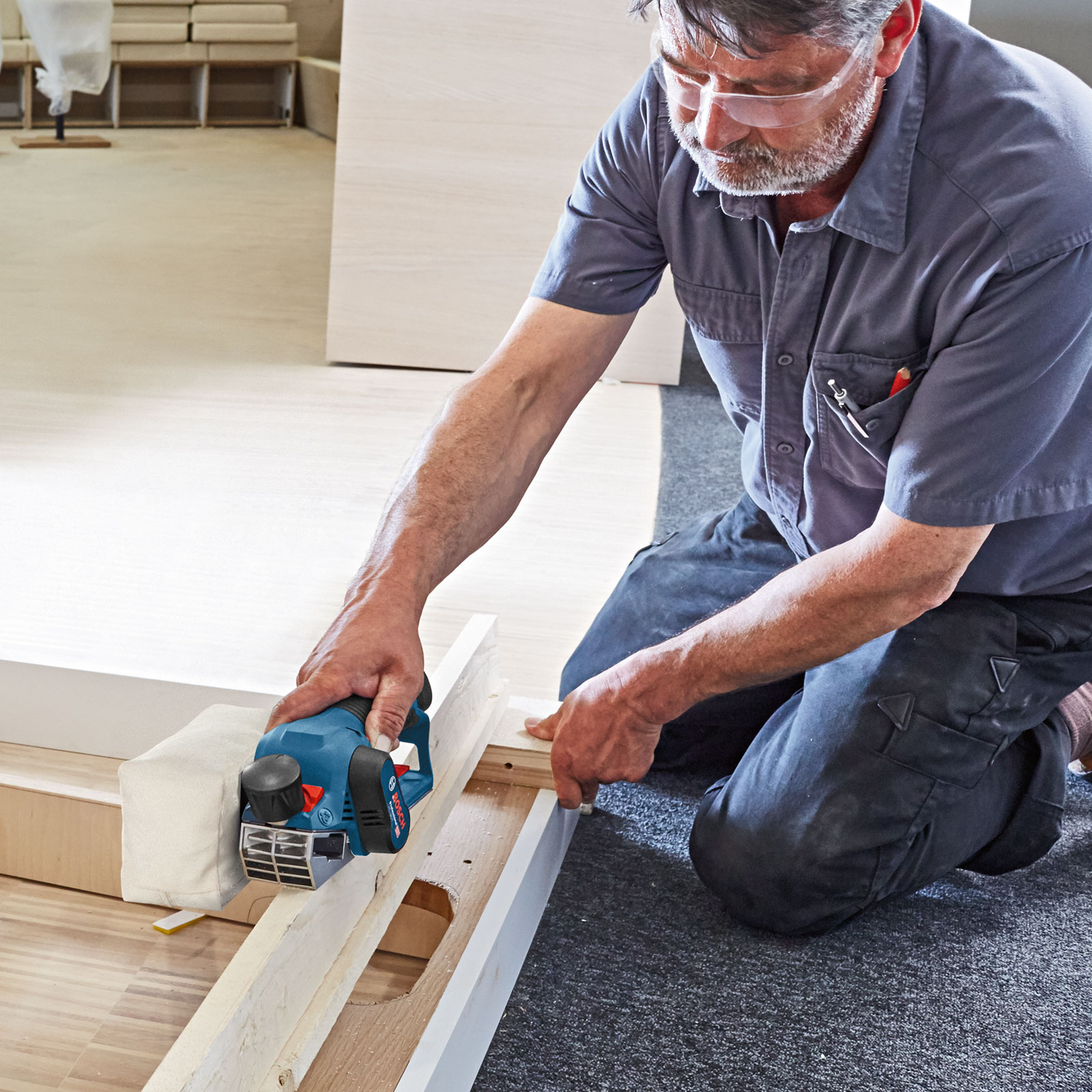 Bosch Professional GHO 12V-20 Hobel (Akku)