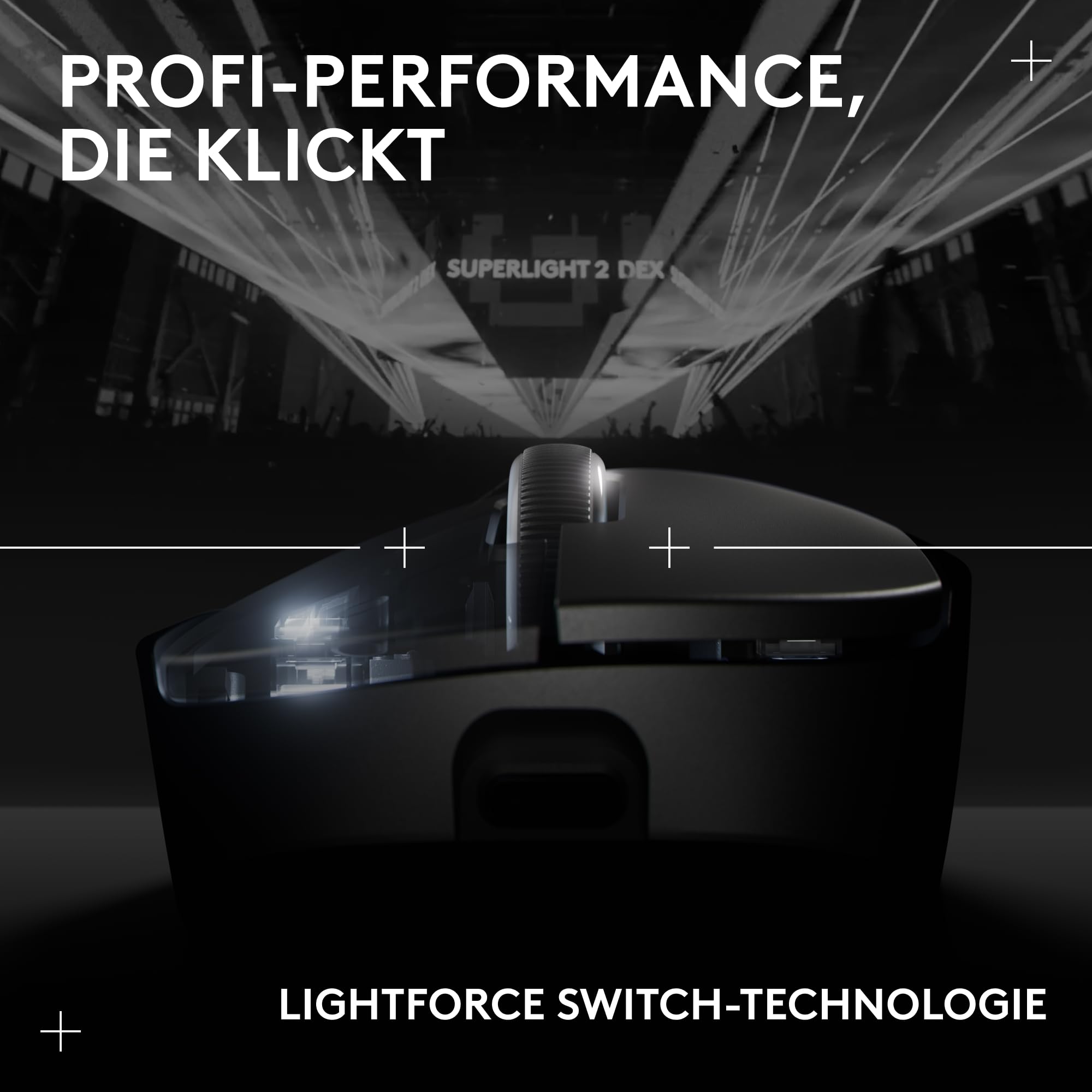 Logitech G PRO X SUPERLIGHT 2 DEX kabellose Gaming-Maus