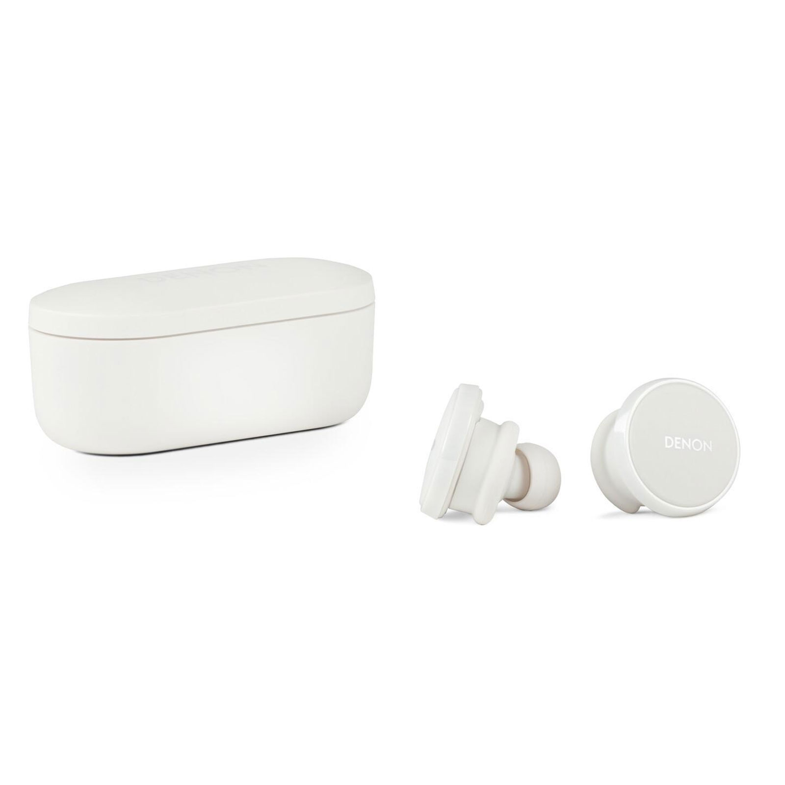 DENON PerL Pro white In-Ear Kopfhörer (Noise Cancelling, Adaptive Acoustic Technology (AAT), Bluetooth 5.3, Touch Control, IPX4)