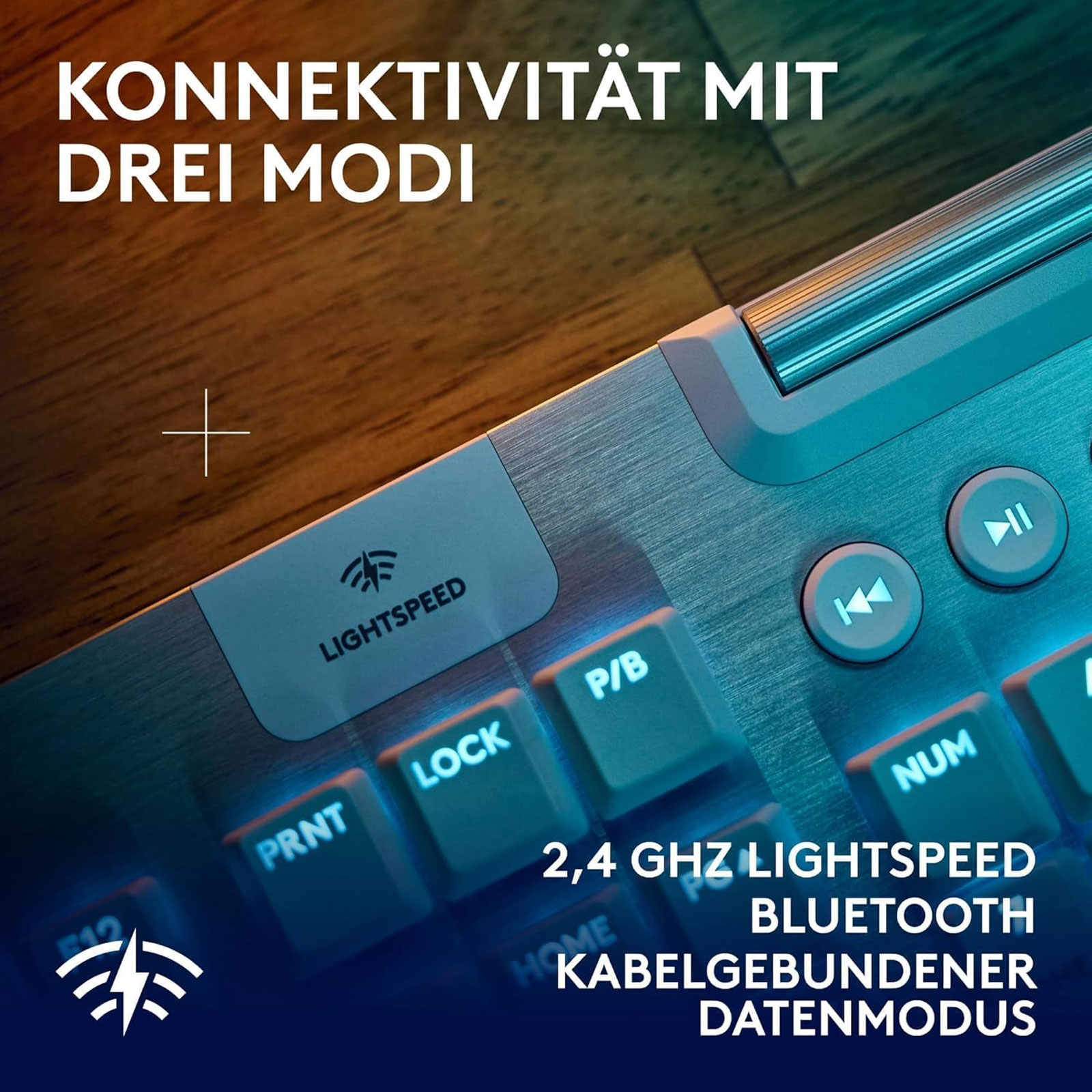 Logitech G G915 X LIGHTSPEED Low-Profile-Kabellose Gaming-Tastatur