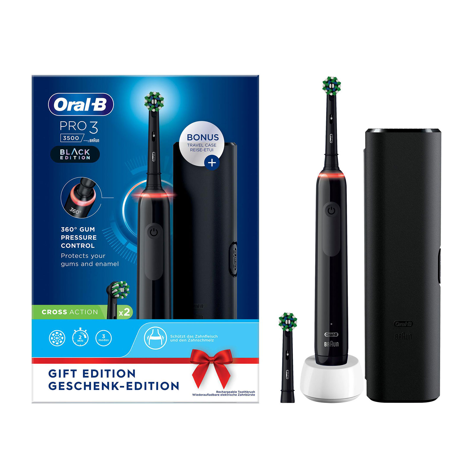 Oral-B Pro 3 3500 schwarz Zahnbürste