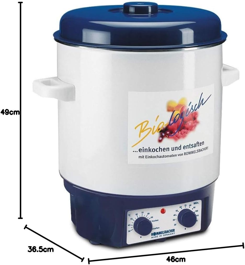 Rommelsbacher KA 1802 Einkoch-/Kochvollautomat 27 Liter
