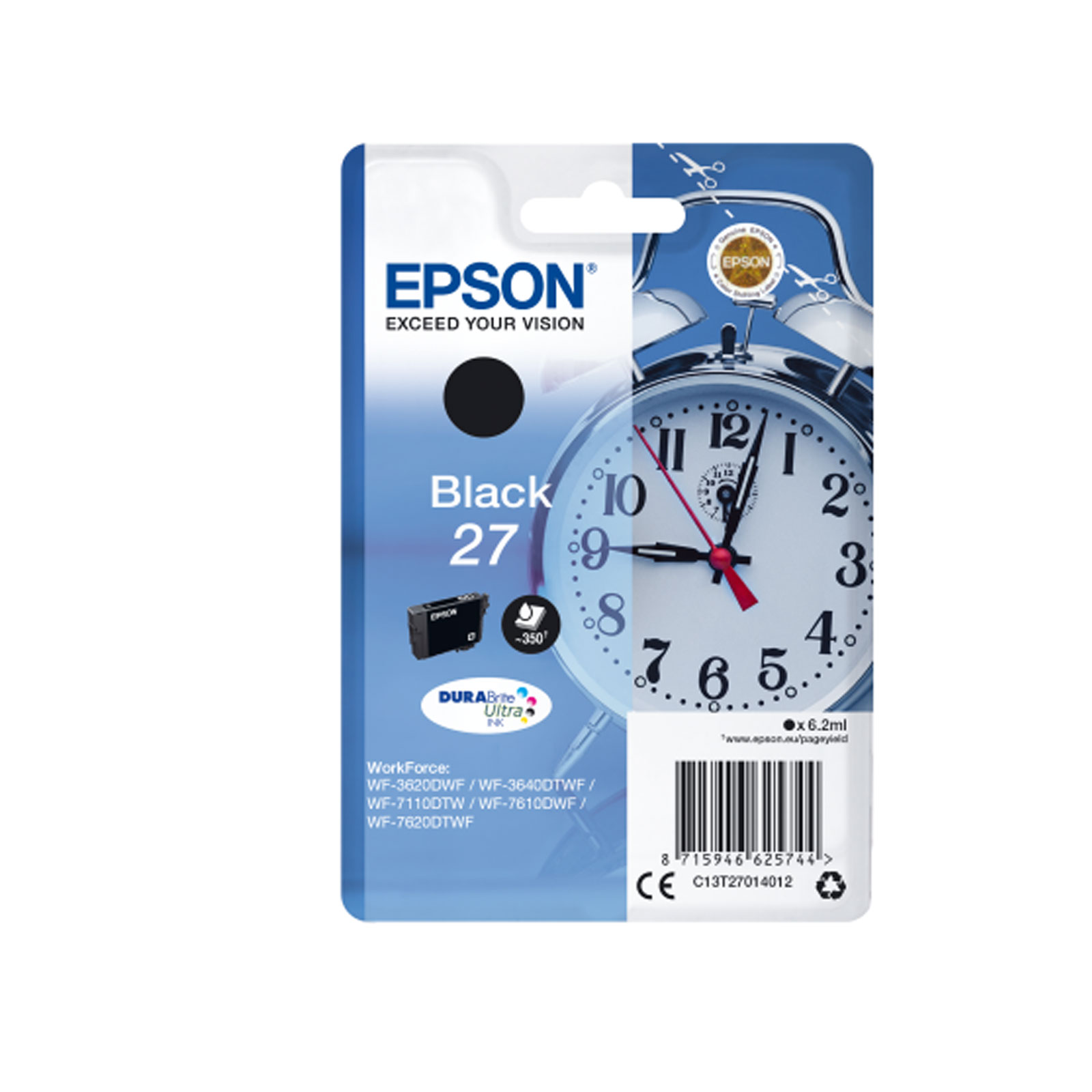 Epson T2701 Wecker schwarz Druckerpatrone