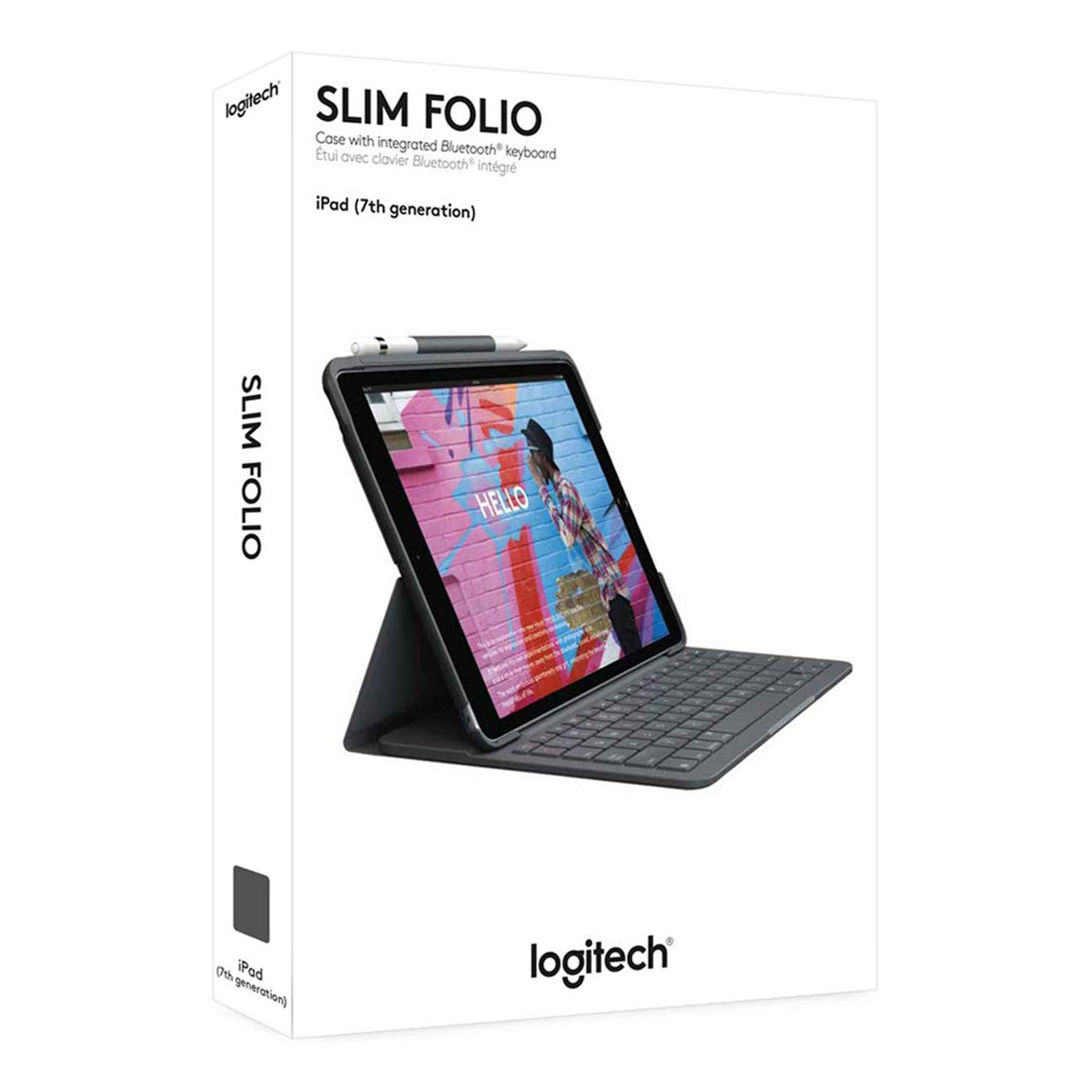 Logitech Slim Folio for IPad (7th generation) - graphite