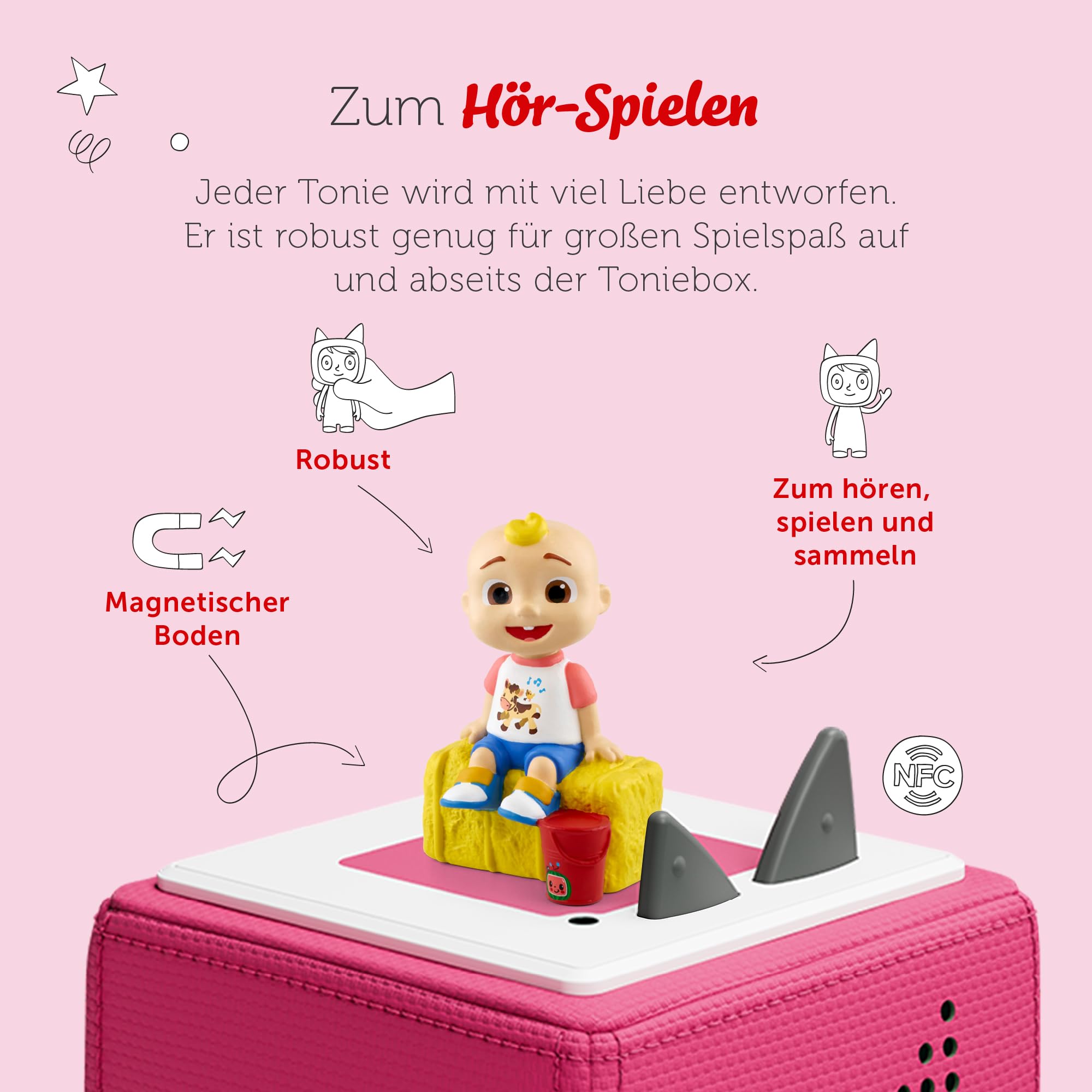 Tonies Hörfigur für Toniebox, CoComelon – Raus in die Welt mit JJ