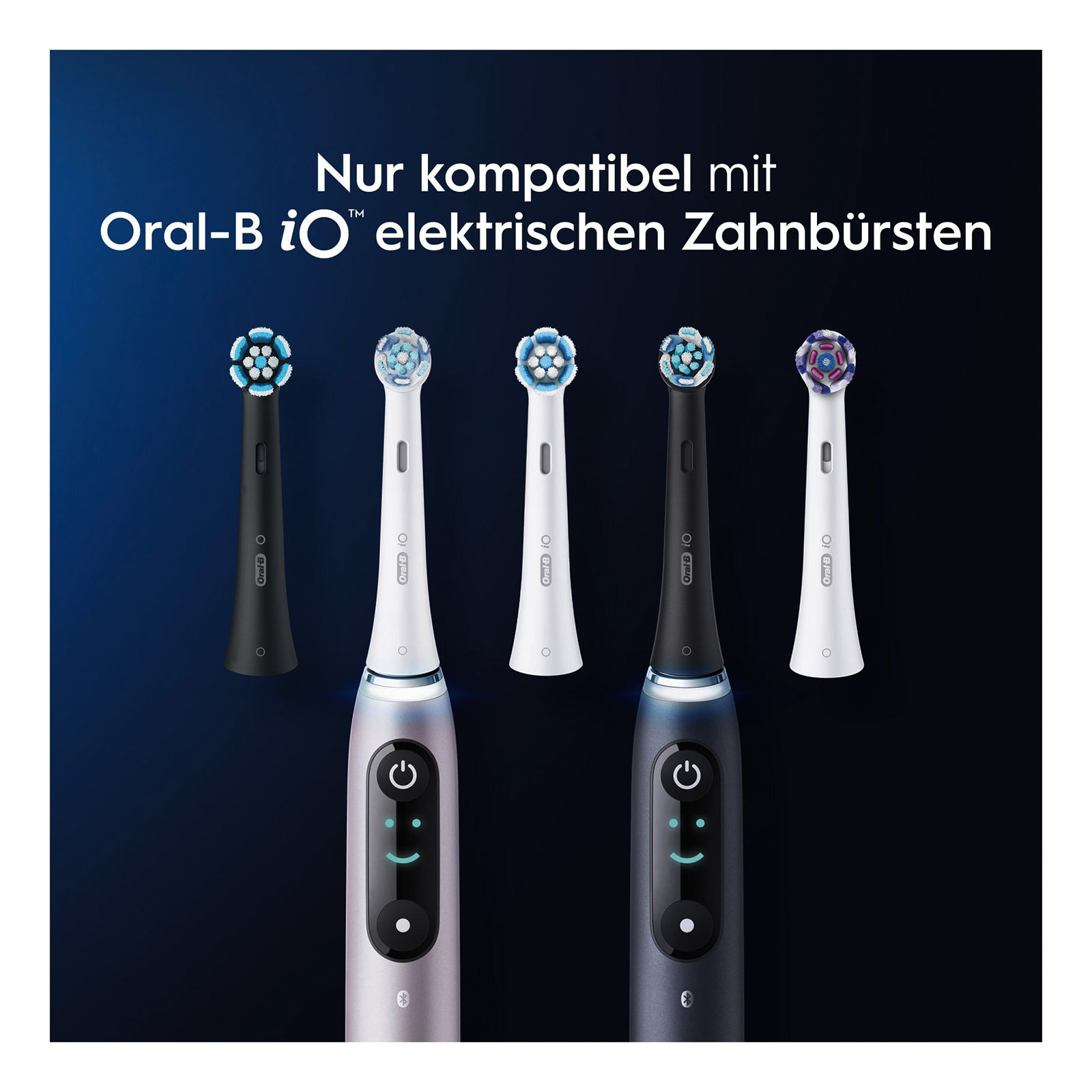 Oral-B Aufsteckbürsten iO Black Ultimative Reinigung, 6 Stück