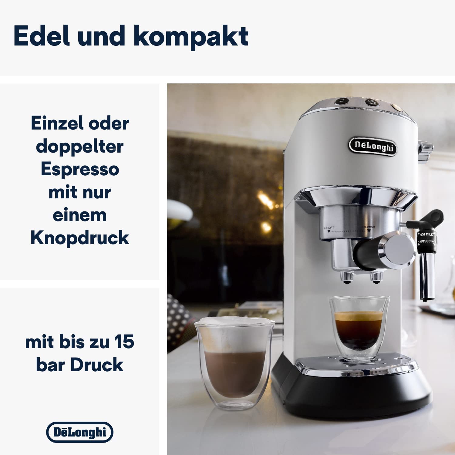 De'Longhi Dedica Style EC 685 Espresso Siebträgermaschine