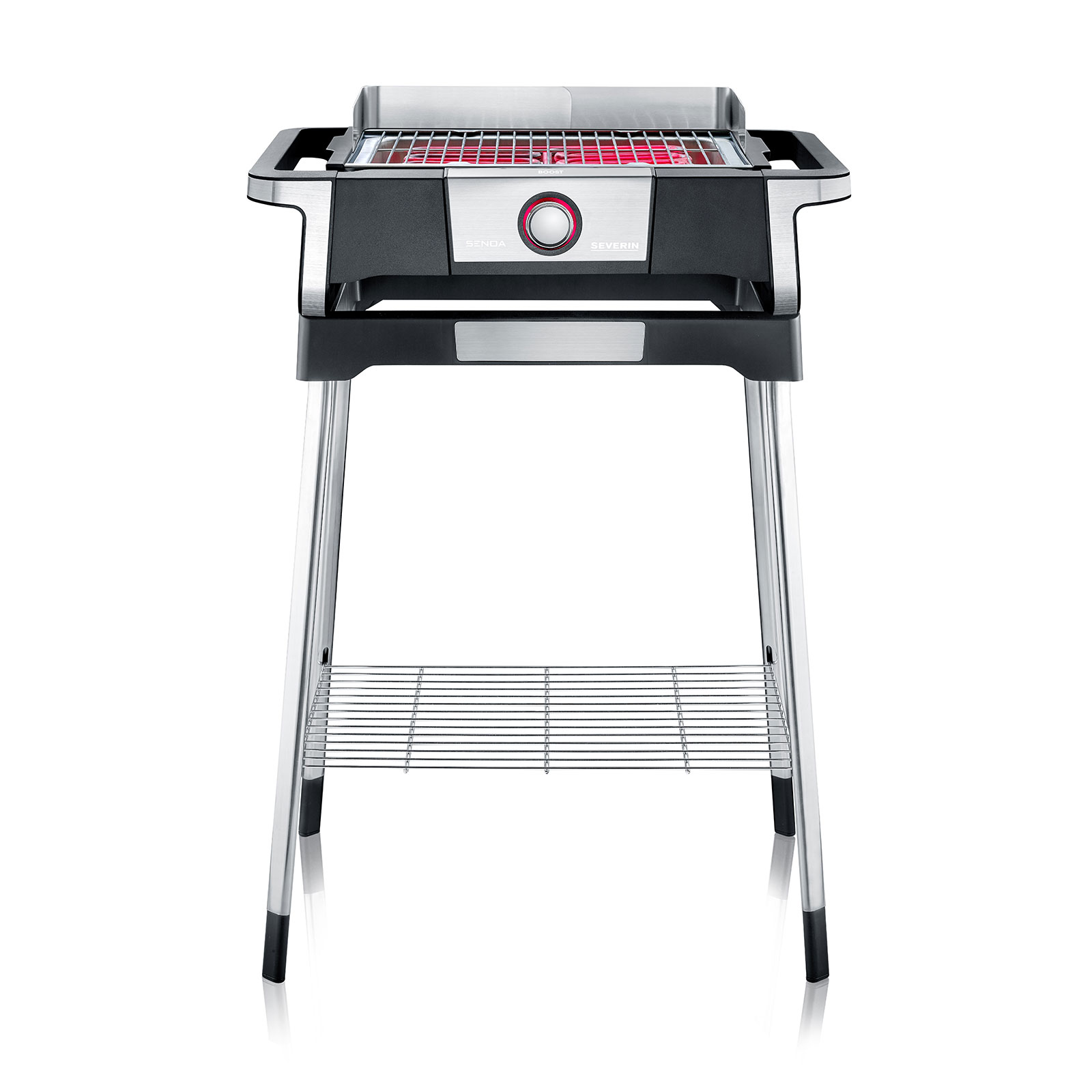 Severin PG 8117 Senoa Boost S Standgrill schwarz / silber Severin PG 8117 Senoa Boost S Standgrill schwarz / silber