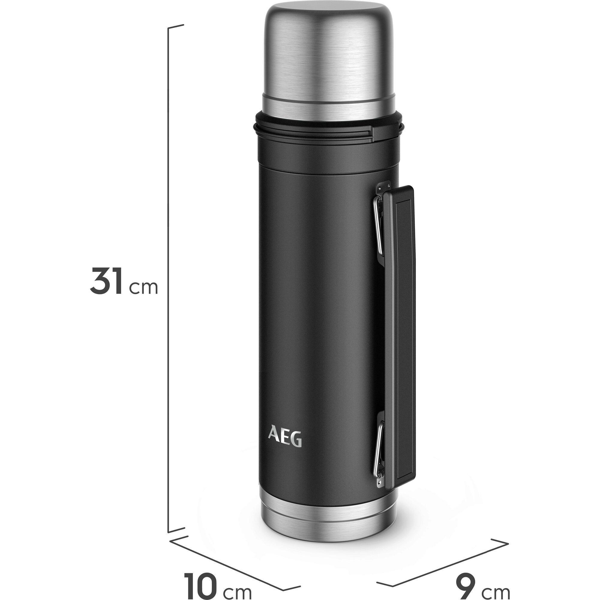 AEG ATHJ02 Thermosflasche, 1 l Fassungsvermögen, Schwarz