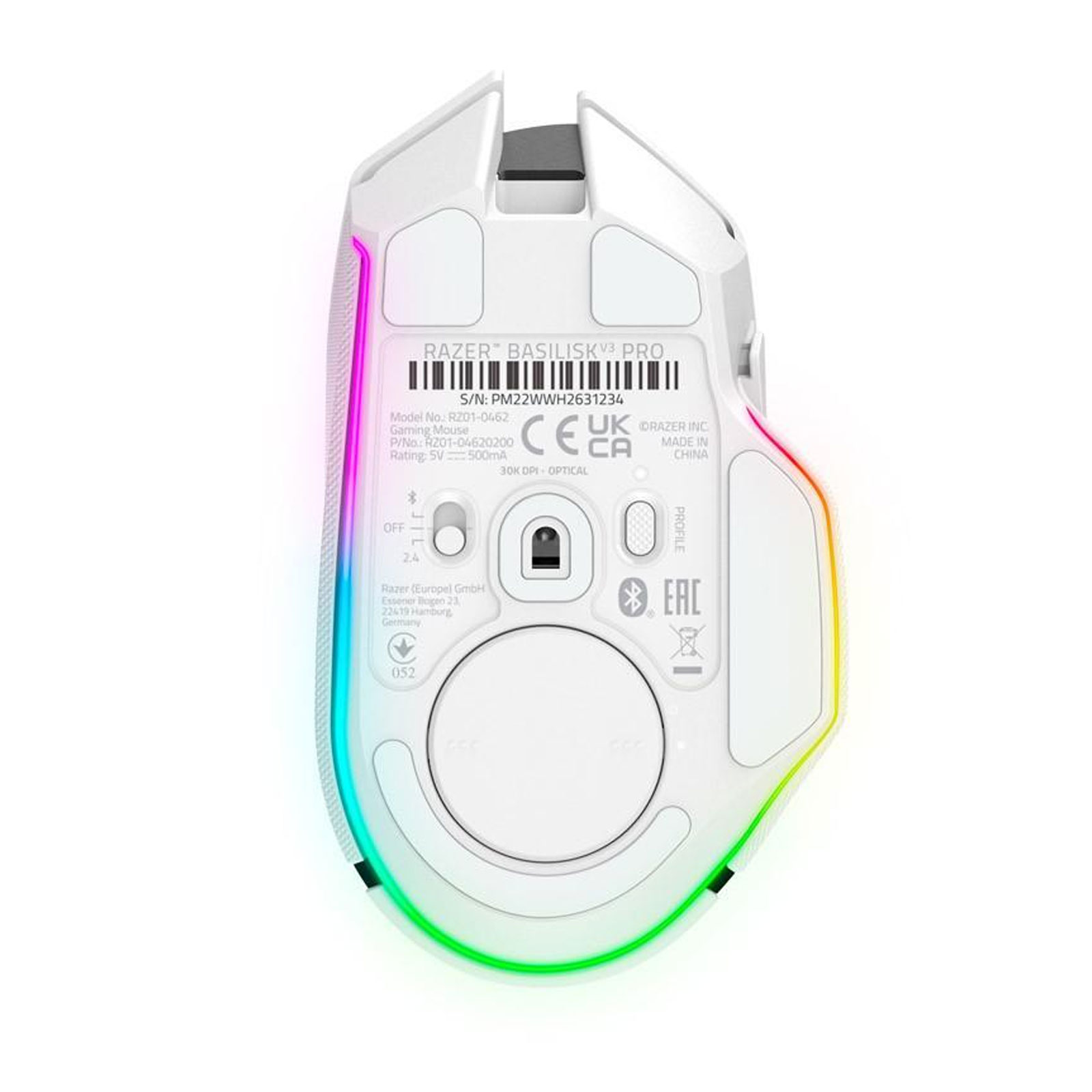 RAZER Basilisk V3 Pro Gaming-Maus, Weiß