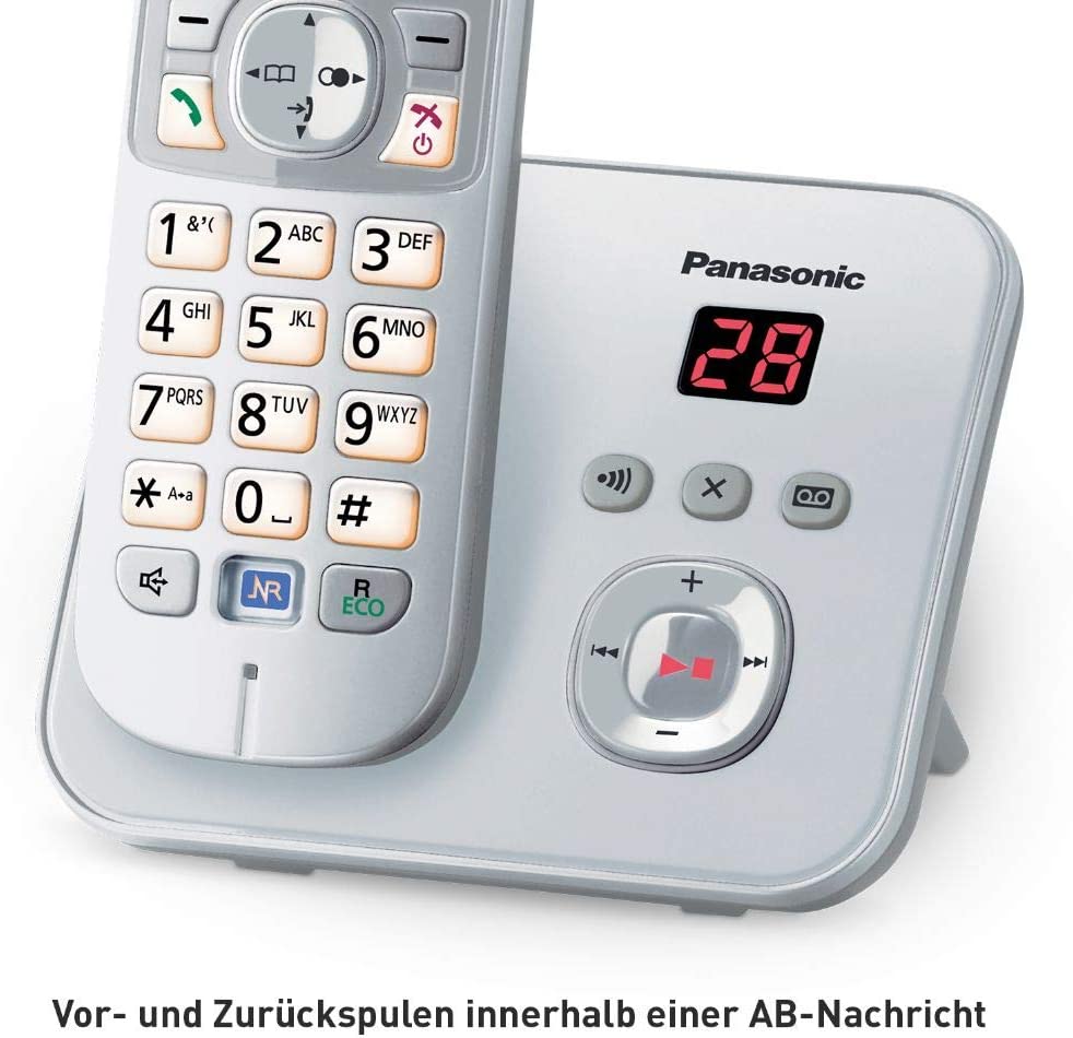 Panasonic KX-TG 6821 GS perlsilber Schnurloses Telefon