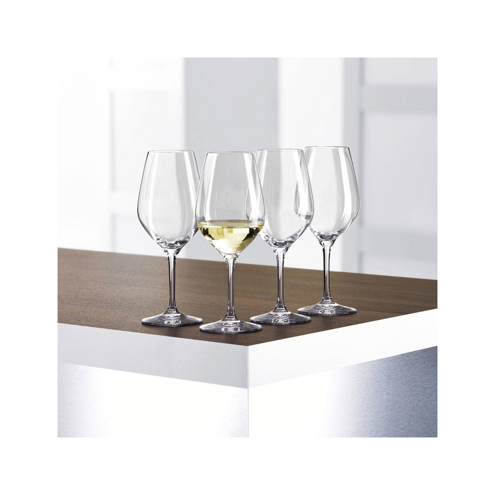 Spiegelau Weinglas, Bleifreies Kristallglas Made in Germany, Weißweinglas, 4 Stück